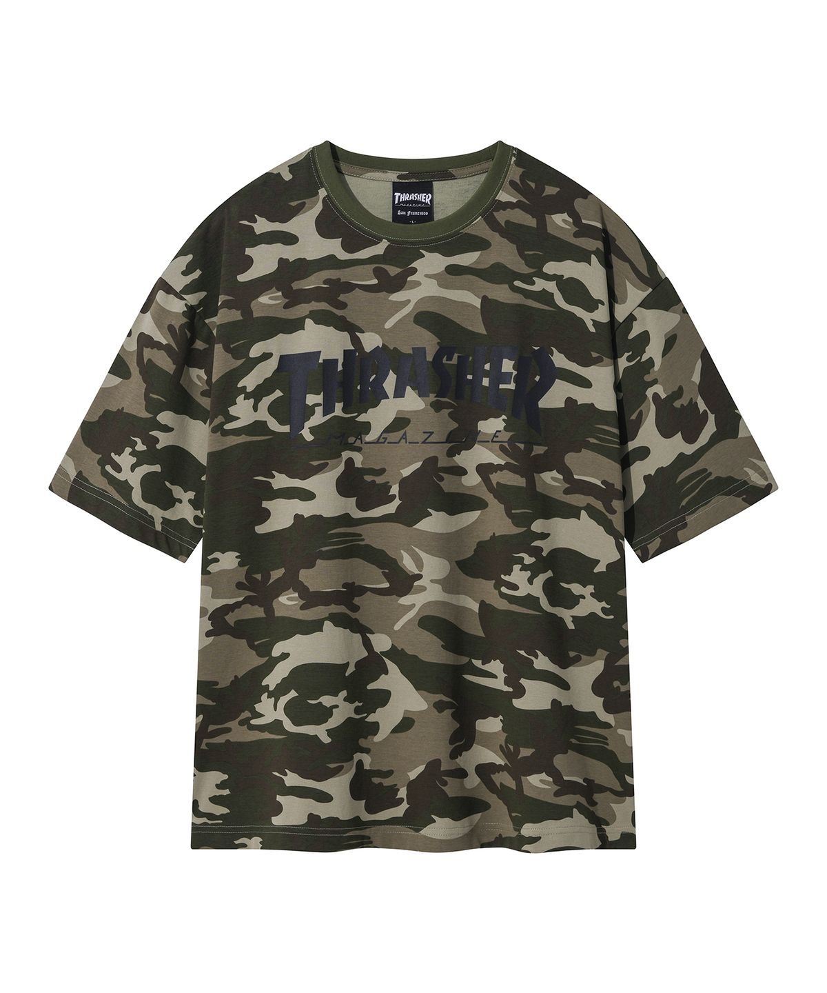 트레셔(THRASHER) 매거진 카모패턴 반팔 티셔츠 카모