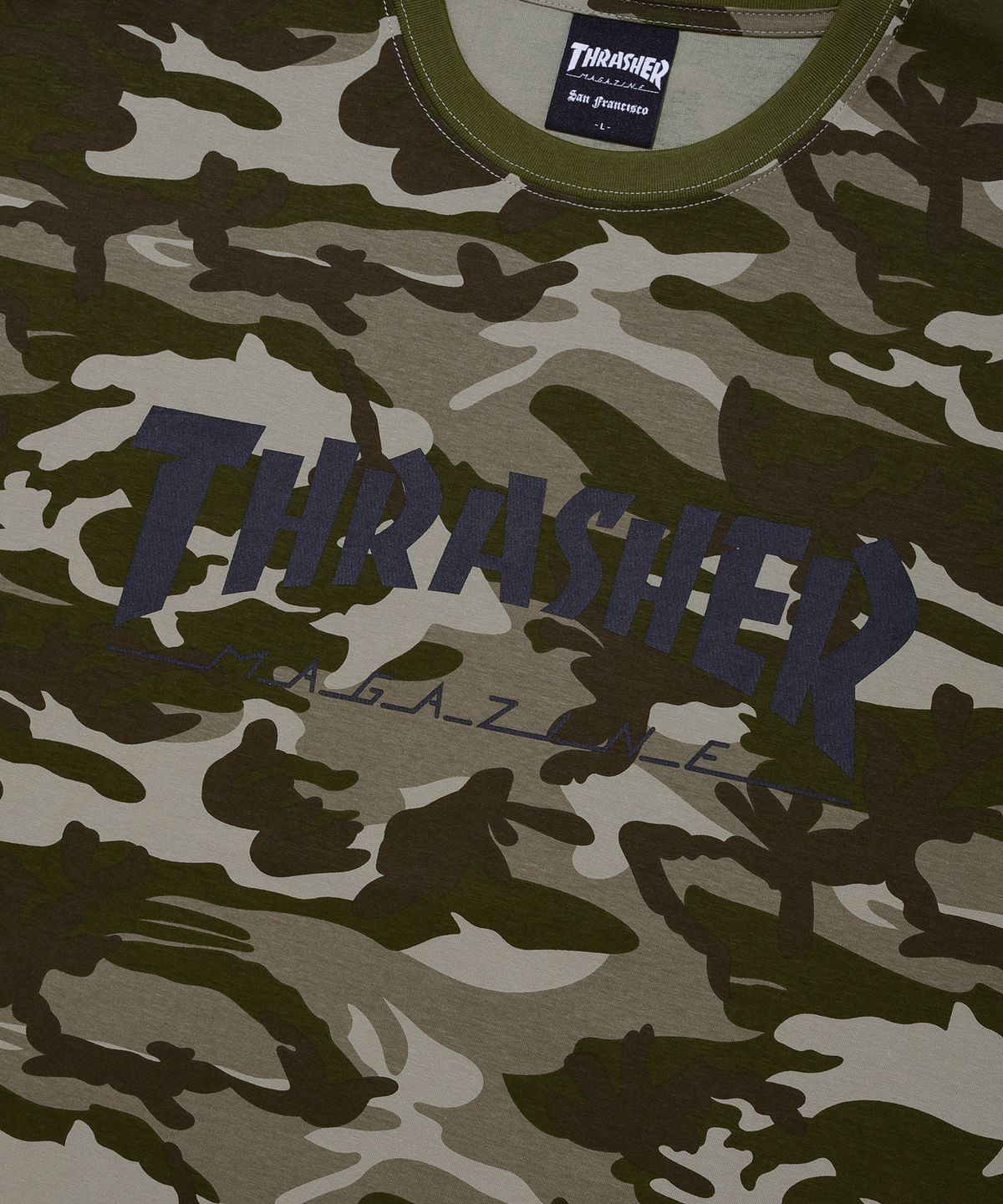 트레셔(THRASHER) 매거진 카모패턴 반팔 티셔츠 카모