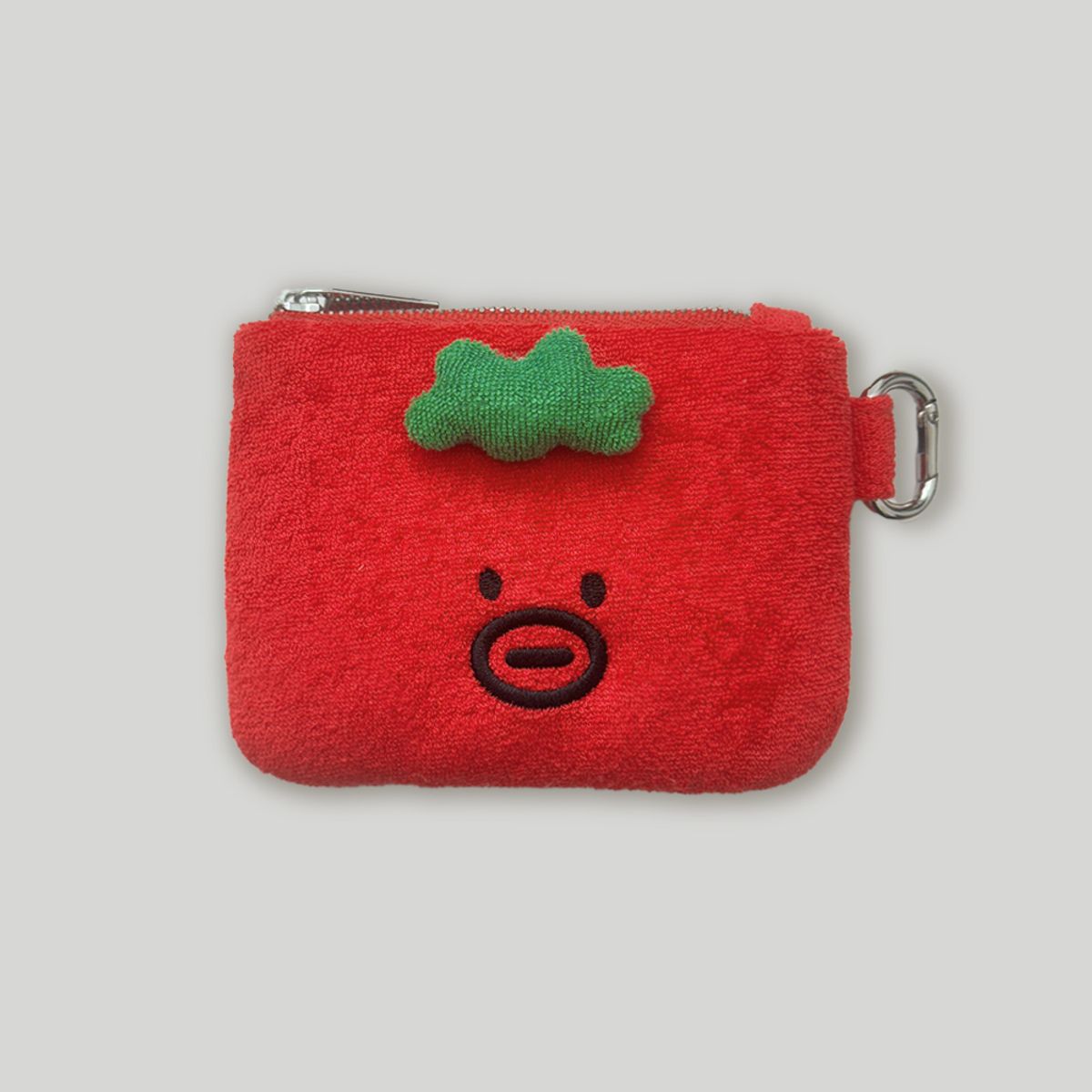 몽댕(MONGDAENG) Mustache Red Tomathew mini Pouch 웅이 토매튜 동전지갑 미니 파우치