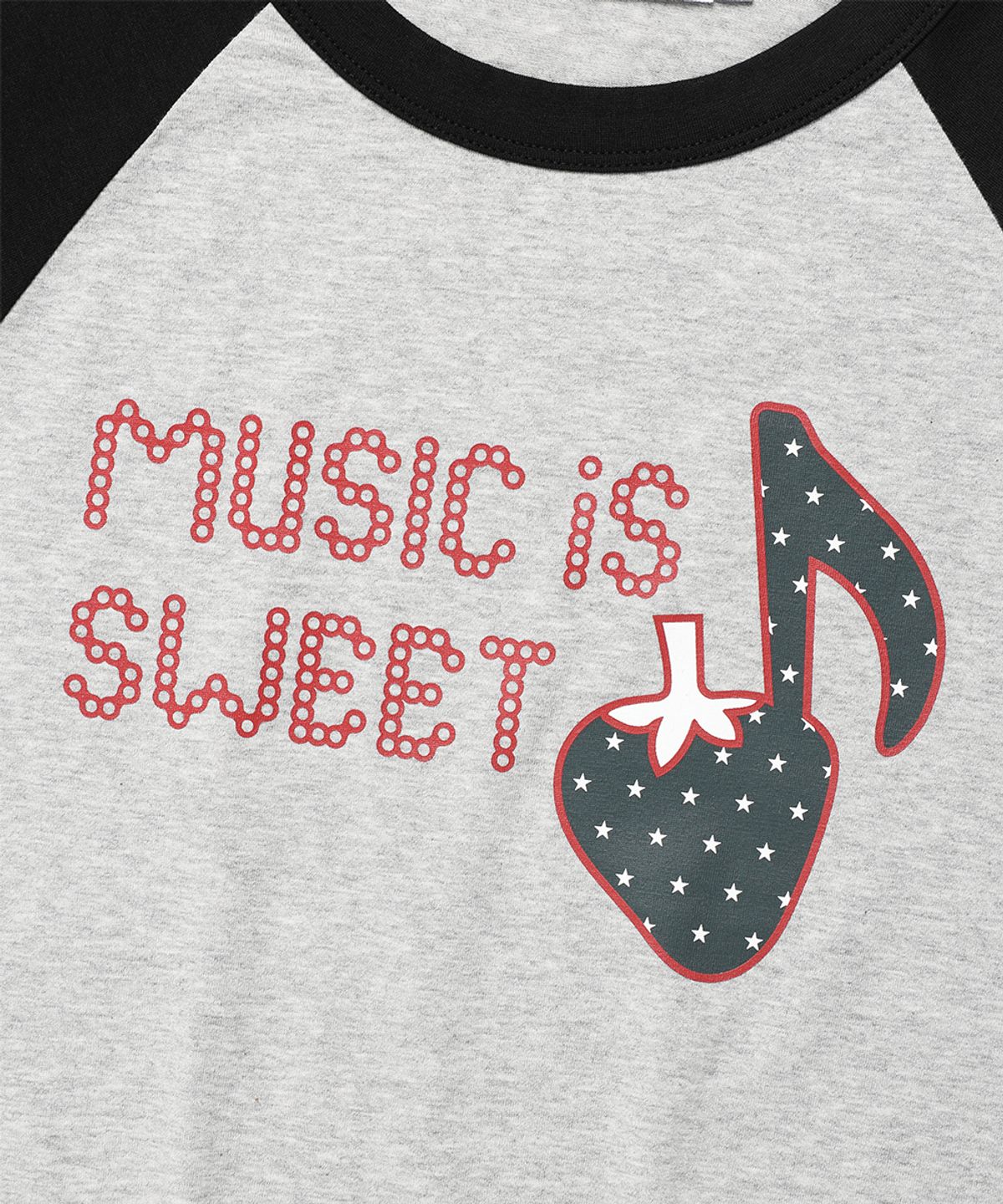 카비시(CAVISH) W STRAWBERRY RAGLAN SS TEE GREY(CV2FMFT545A)