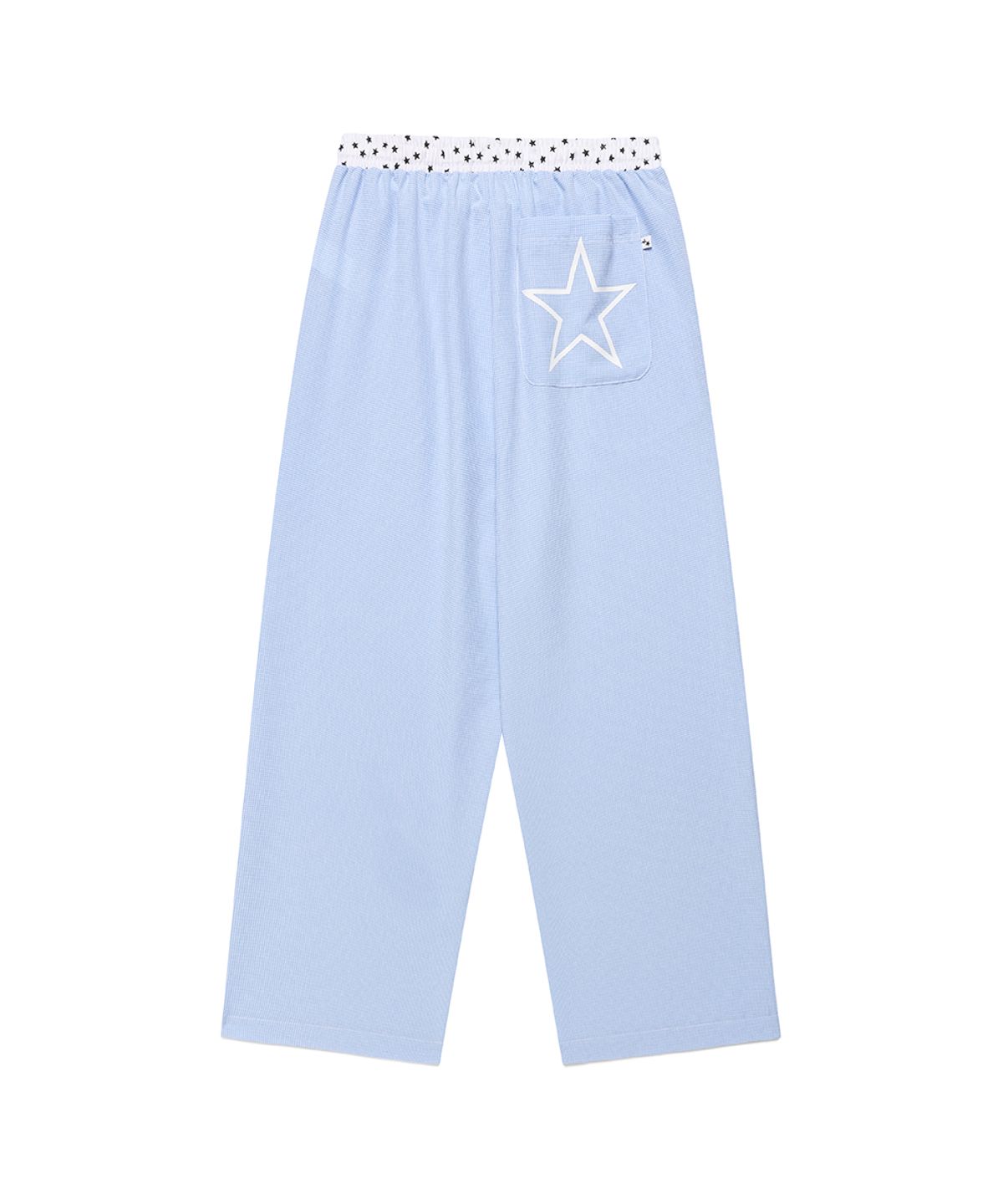 카비시(CAVISH) W CHECK LOUNGE PANTS BLUE(CV2FMFPA59A)