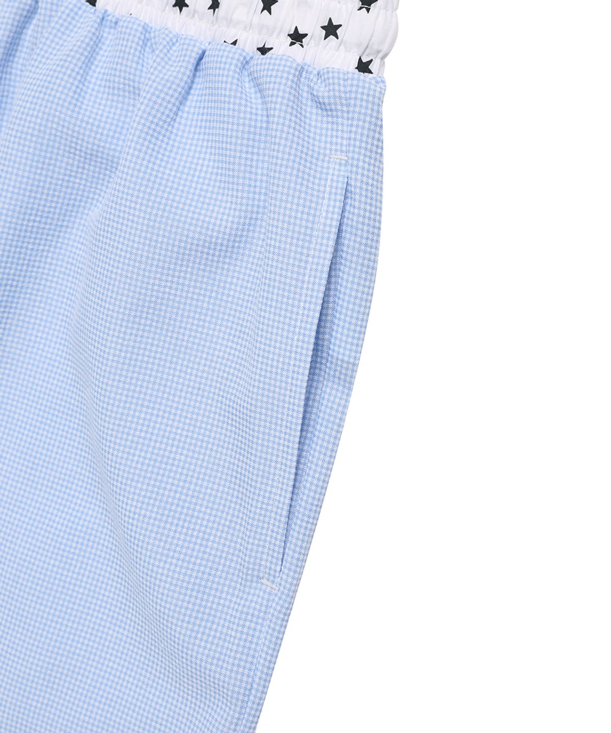 카비시(CAVISH) W CHECK LOUNGE PANTS BLUE(CV2FMFPA59A)