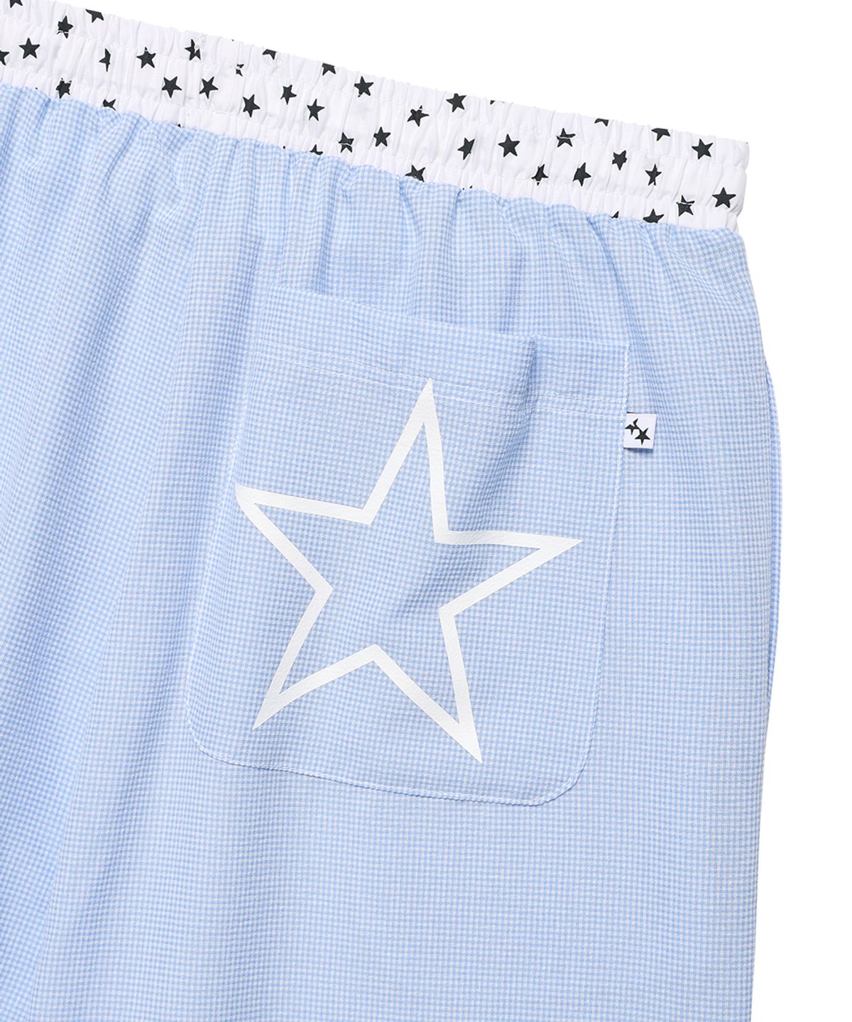 카비시(CAVISH) W CHECK LOUNGE PANTS BLUE(CV2FMFPA59A)