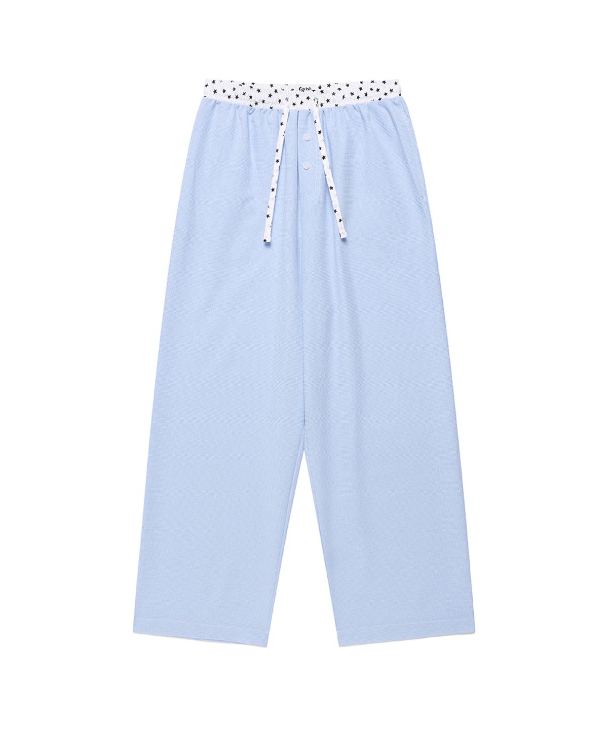 카비시(CAVISH) W CHECK LOUNGE PANTS BLUE(CV2FMFPA59A)