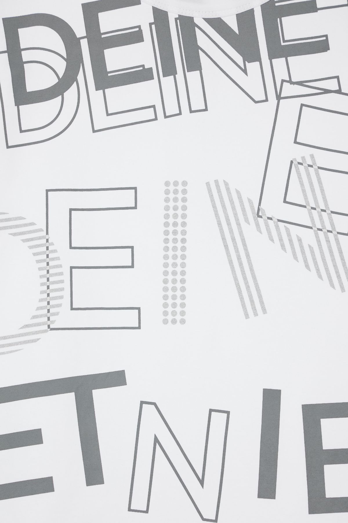 다이닛(DEINET) DEINET MIXED LOGO T-SHIRTS IN WHITE