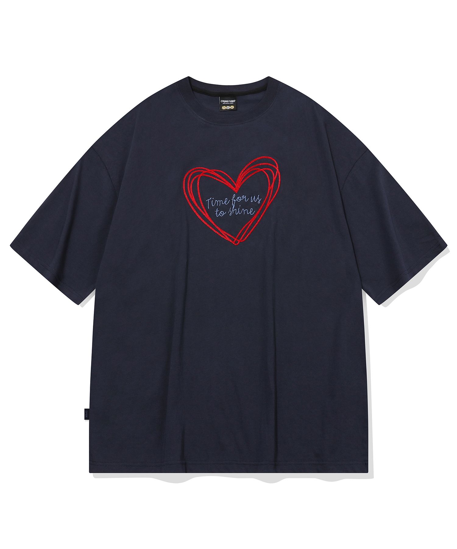 【CPGN STUDIO】25SS★ Chain Heart Embroidered Short Sleeve T MUSINSA | CPGN STUDIO Chain Heart Embroidered Short Sleeve T