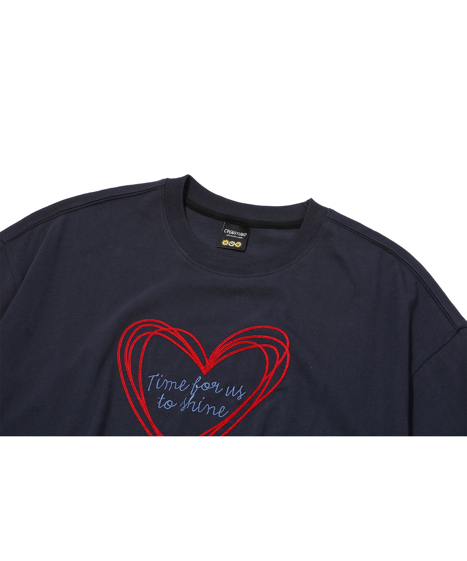 【CPGN STUDIO】25SS★ Chain Heart Embroidered Short Sleeve T MUSINSA | CPGN STUDIO Chain Heart Embroidered Short Sleeve T