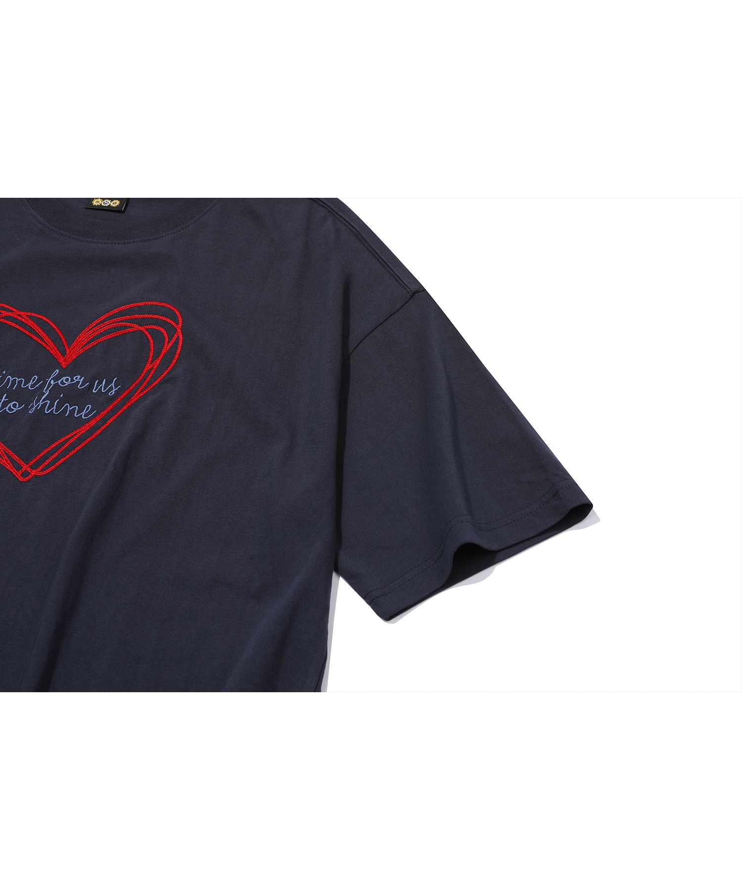 MUSINSA | CPGN STUDIO Chain Heart Embroidered Short Sleeve T