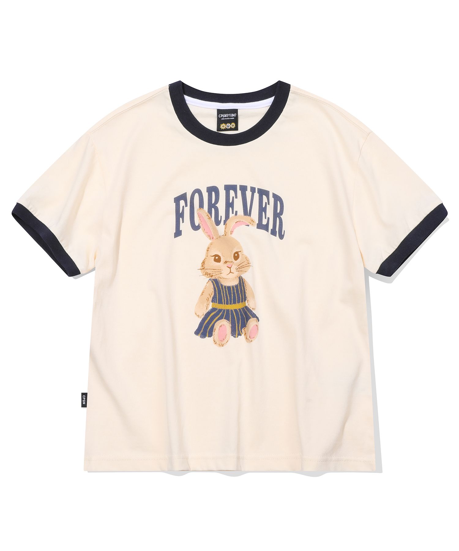【CPGN STUDIO】25SS★ Forevernie CROP Ringer Tee MUSINSA | CPGN STUDIO Forevery CROP Ringer Tea Cream