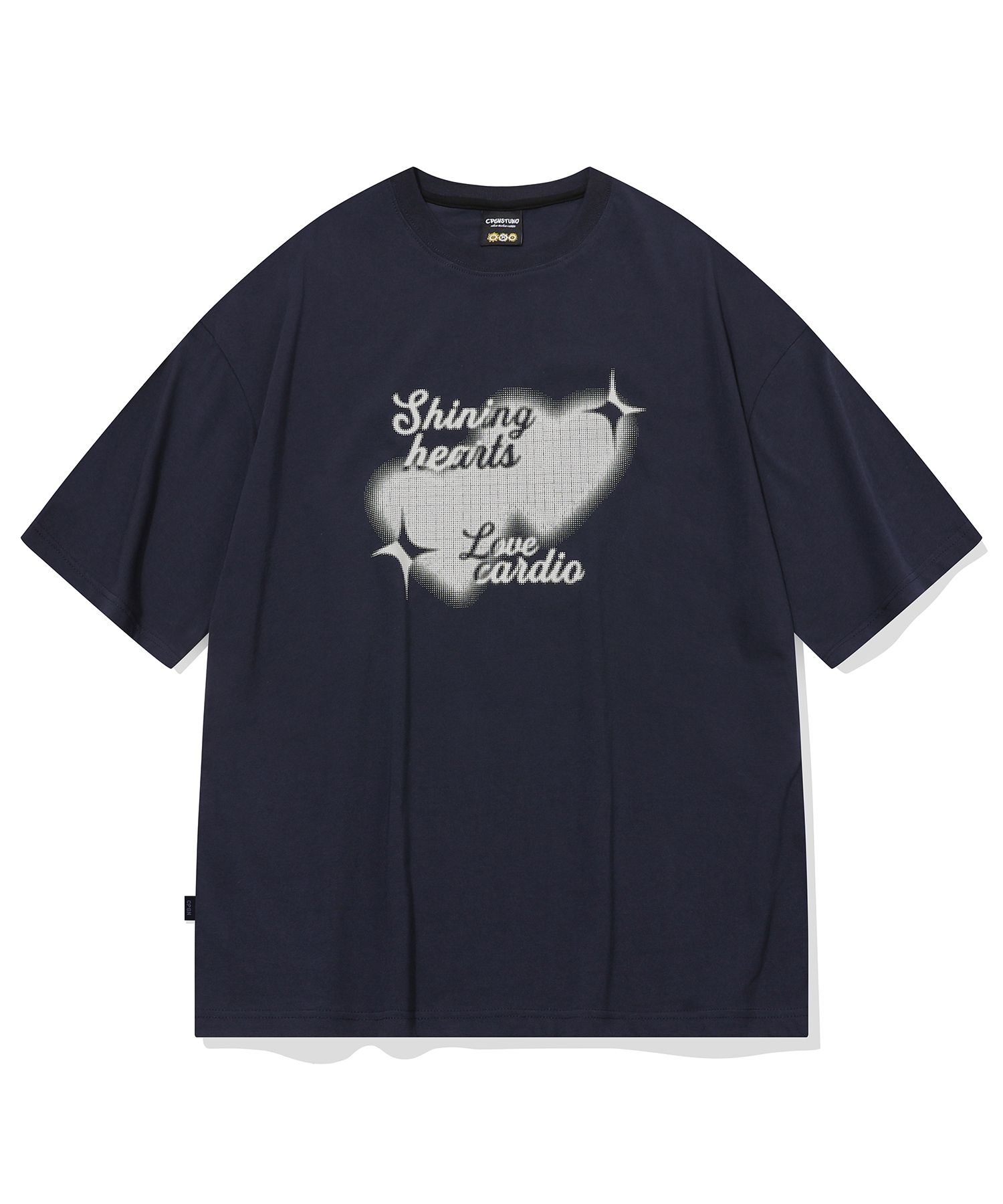 【CPGN STUDIO】25SS★ Heart Shine Short Sleeve Tee MUSINSA | CPGN STUDIO Heart Shine Short Sleeve T-shirt Navy
