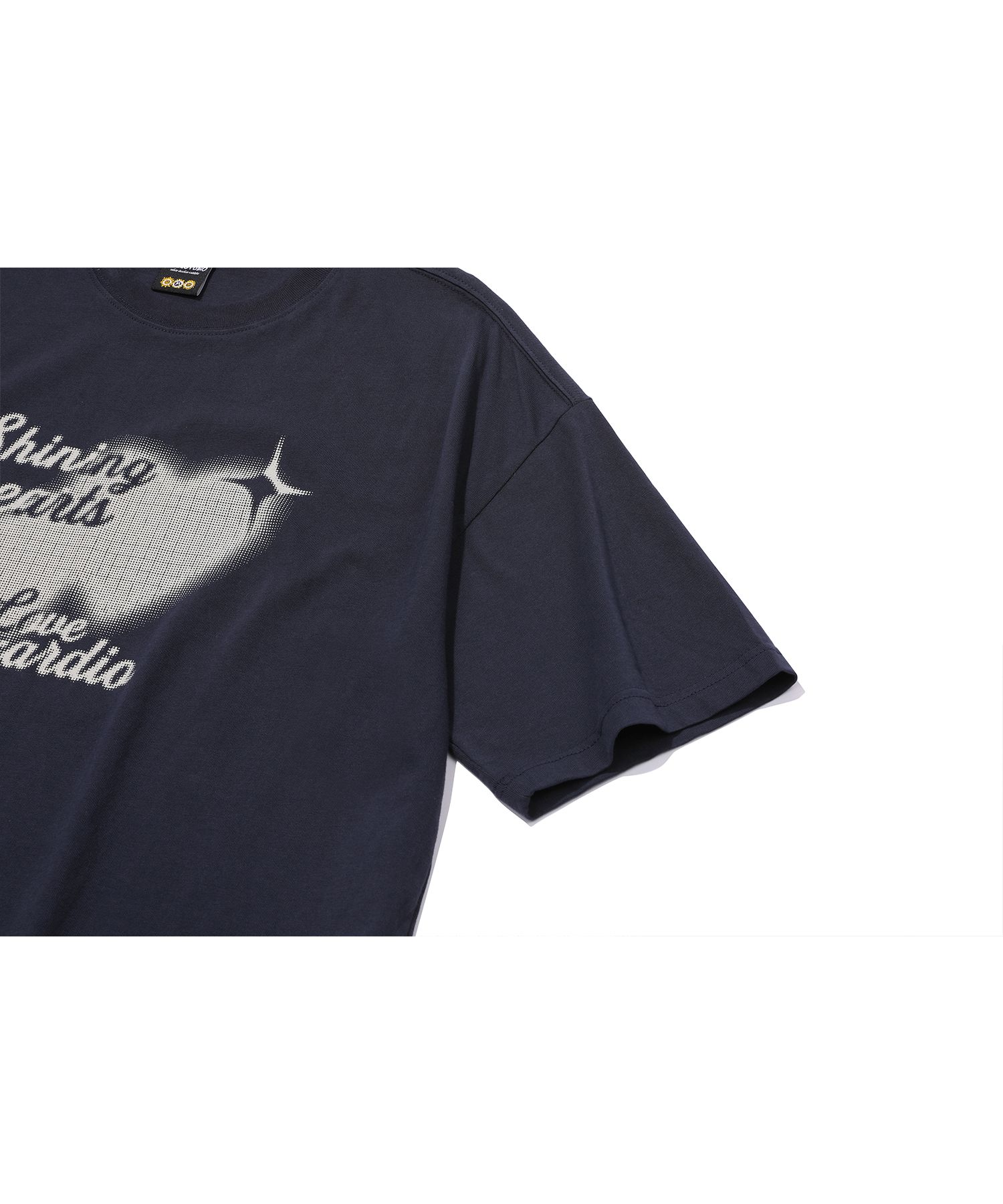 MUSINSA | CPGN STUDIO Heart Shine Short Sleeve T-shirt Navy