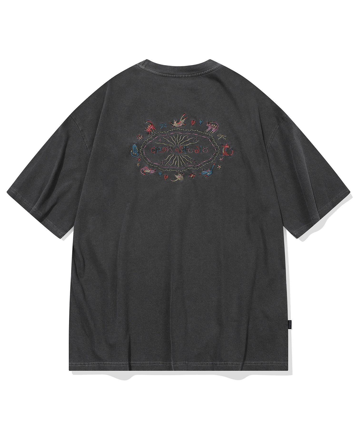 【CPGN STUDIO】25SS★ Cat Stitch Pigment Short Sleeve Tee MUSINSA | CPGN STUDIO Cat Stitch Pigment Short Sleeve T