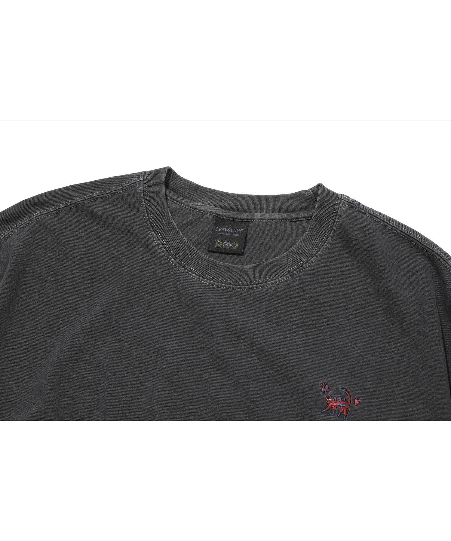 MUSINSA | CPGN STUDIO Cat Stitch Pigment Short Sleeve T
