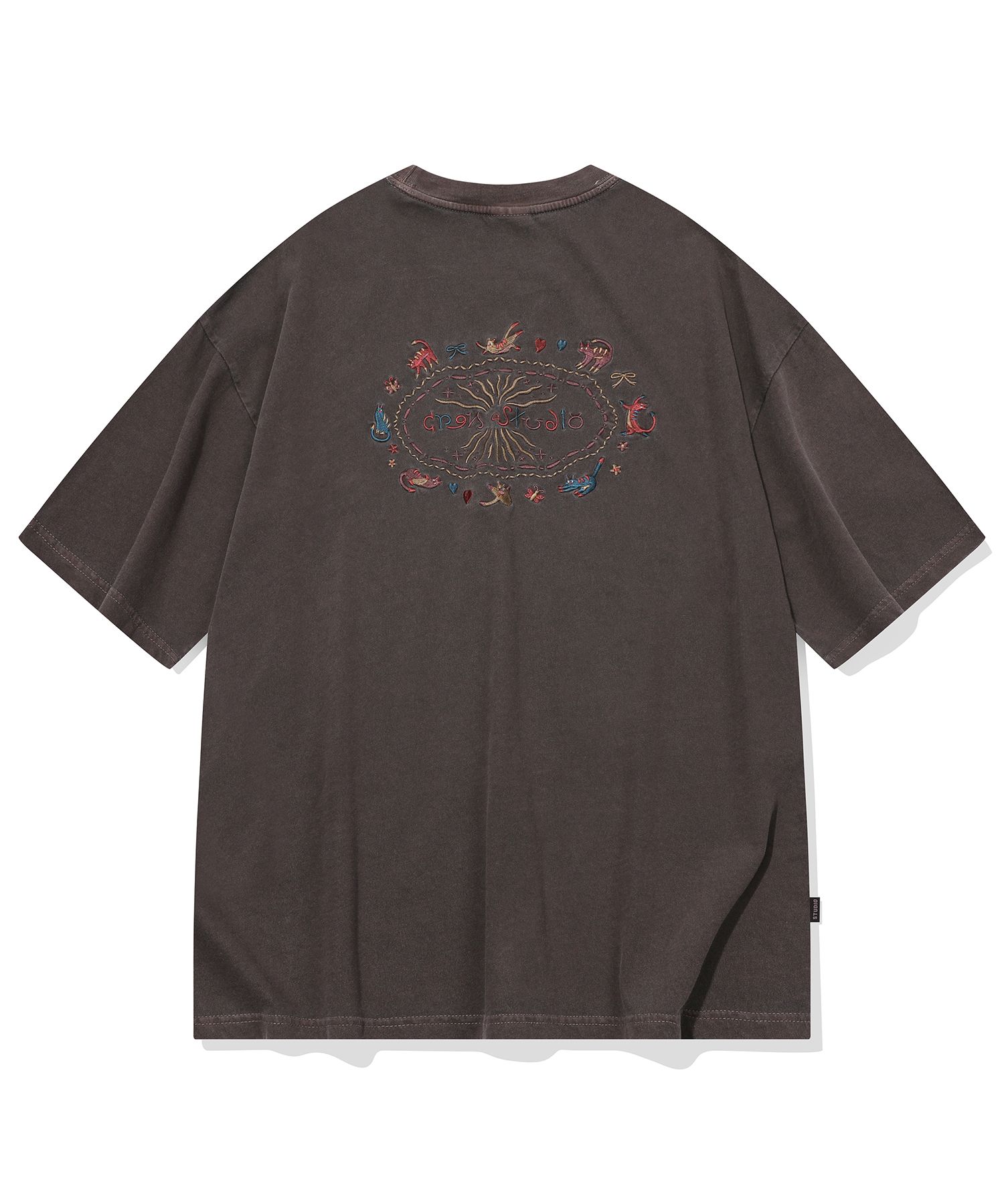MUSINSA | CPGN STUDIO Cat Stitch Pigment Short Sleeve T