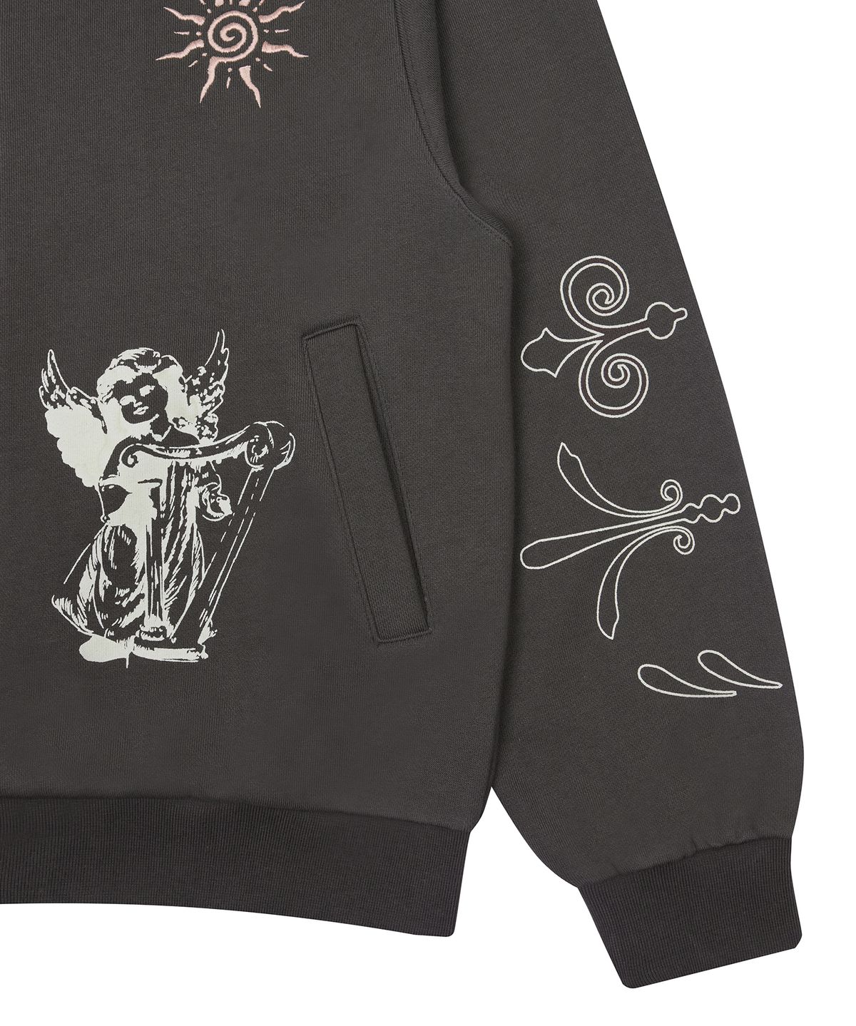 라티젠(LARTIGENT) L19 ANGEL HOOD ZIP-UP(CHARCOAL)