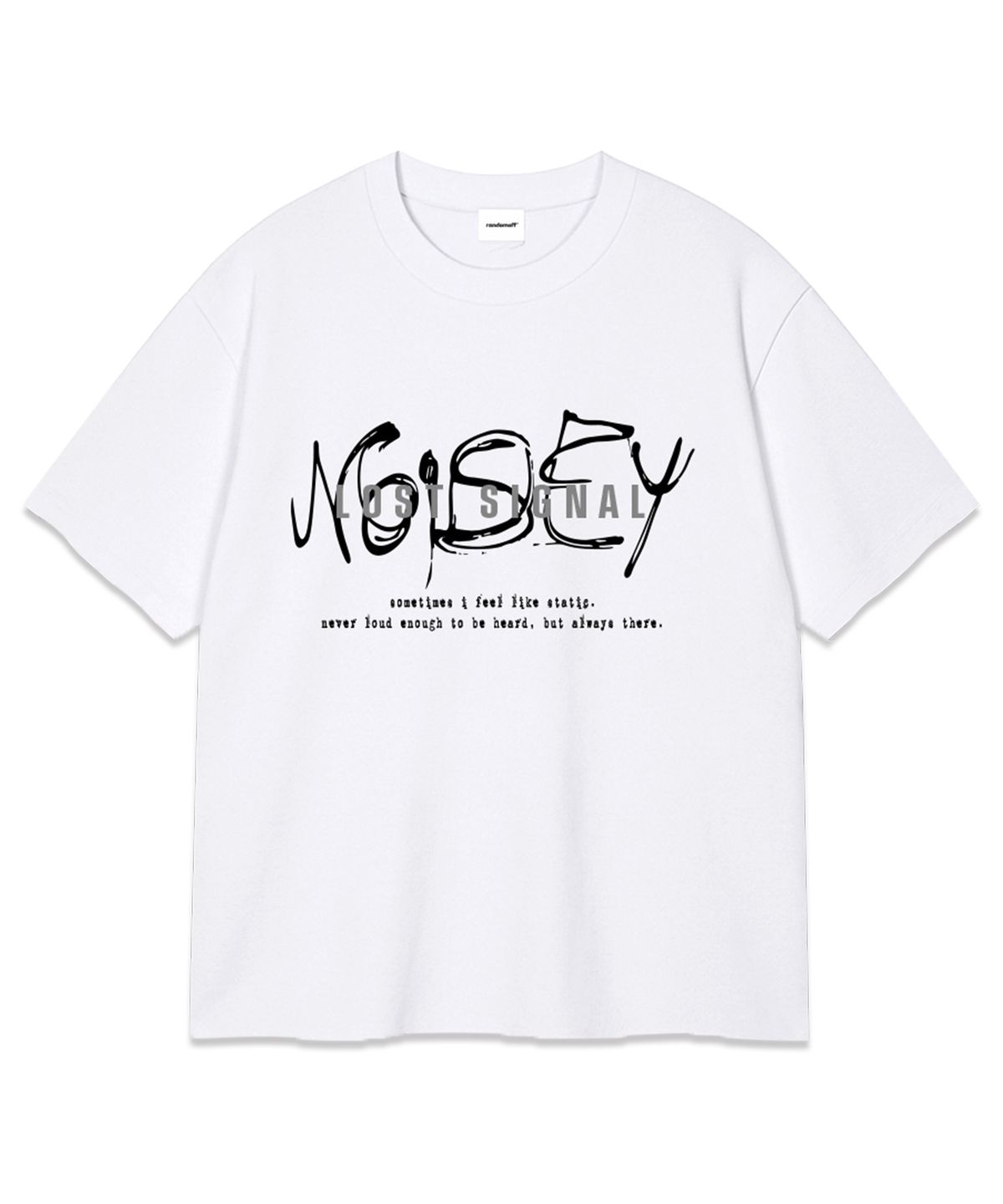 랜덤오프(RANDOMOFF) SIGNAL OVER FIT T-SHIRT (4color)