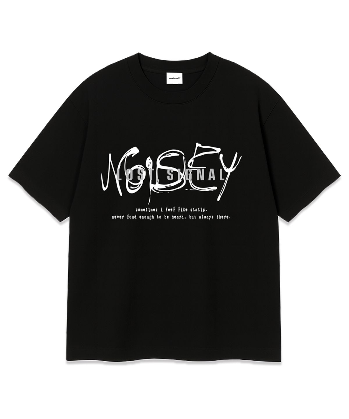 랜덤오프(RANDOMOFF) SIGNAL OVER FIT T-SHIRT (4color)