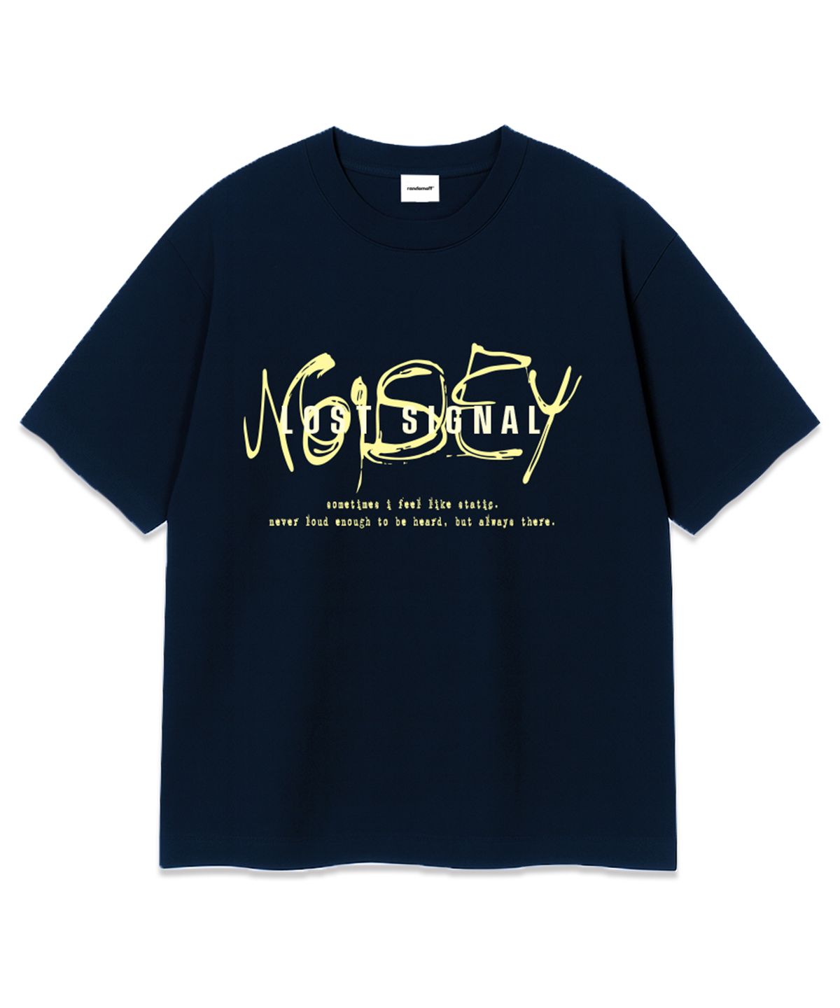 랜덤오프(RANDOMOFF) SIGNAL OVER FIT T-SHIRT (4color)