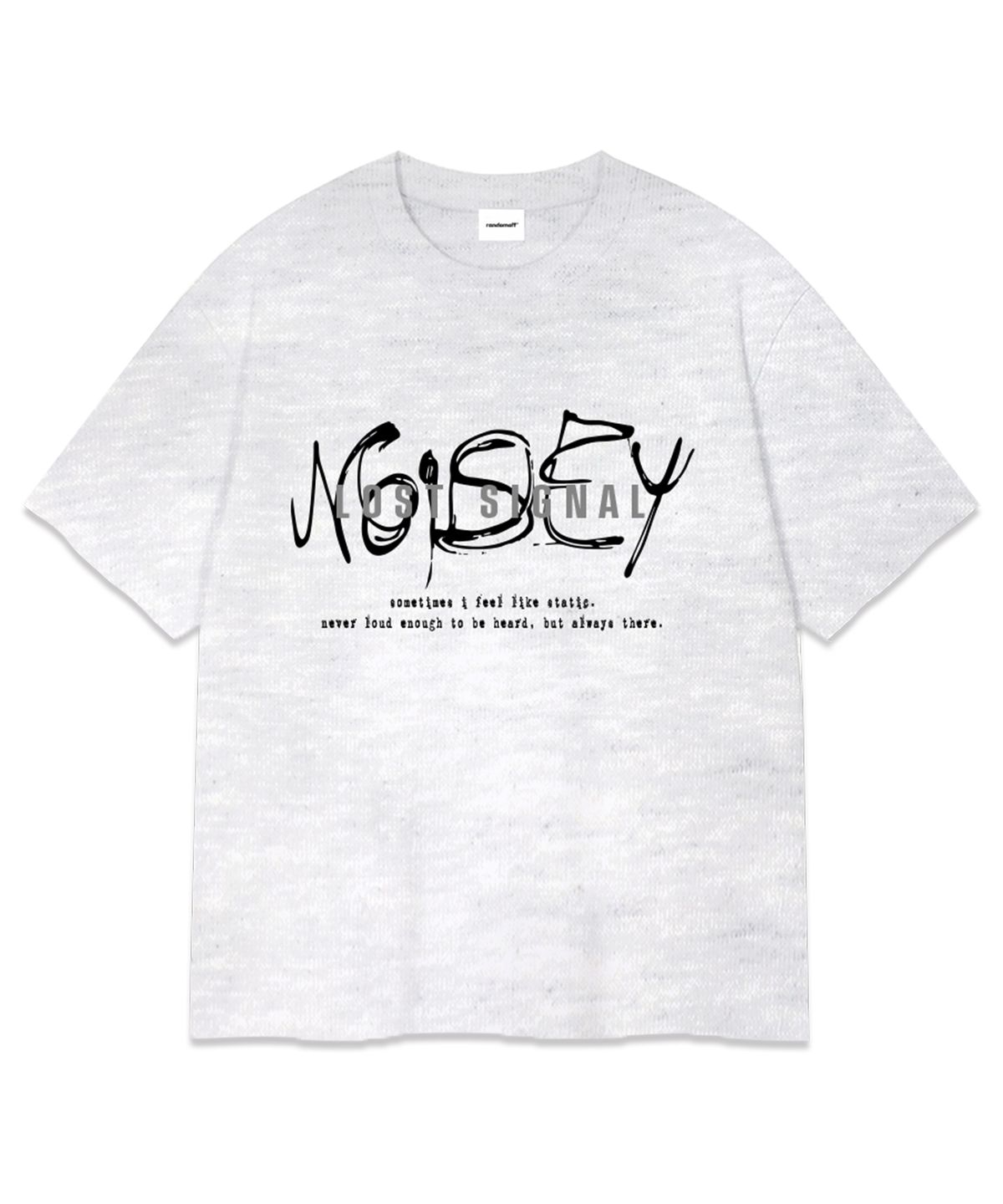 랜덤오프(RANDOMOFF) SIGNAL OVER FIT T-SHIRT (4color)