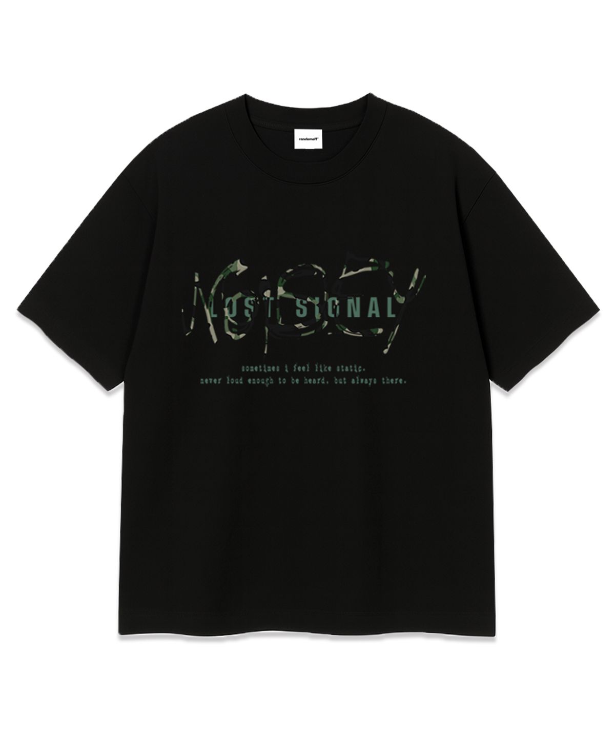 랜덤오프(RANDOMOFF) SIGNAL CAMO OVER FIT T-SHIRT (3color)