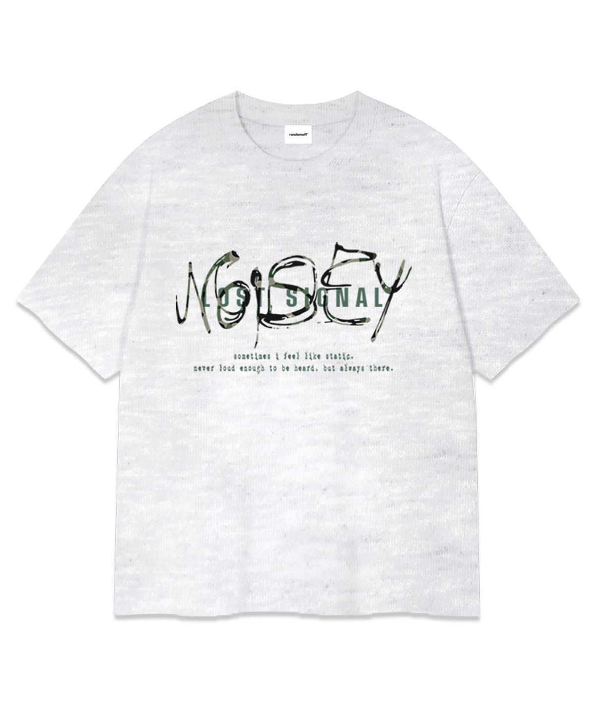 랜덤오프(RANDOMOFF) SIGNAL CAMO OVER FIT T-SHIRT (3color)