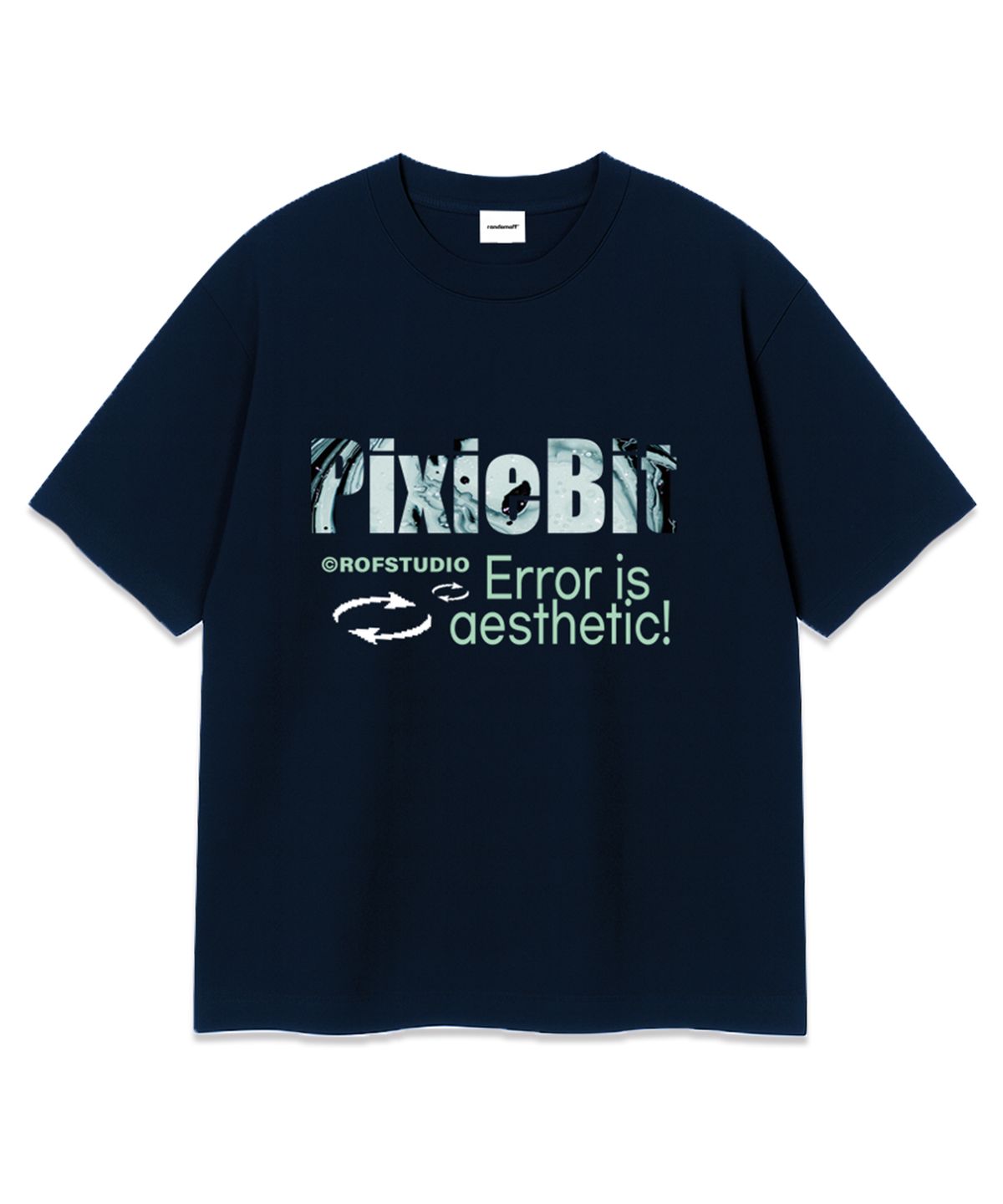 랜덤오프(RANDOMOFF) PIXIE BIT PAINTING OVER FIT T-SHIRT (3color)