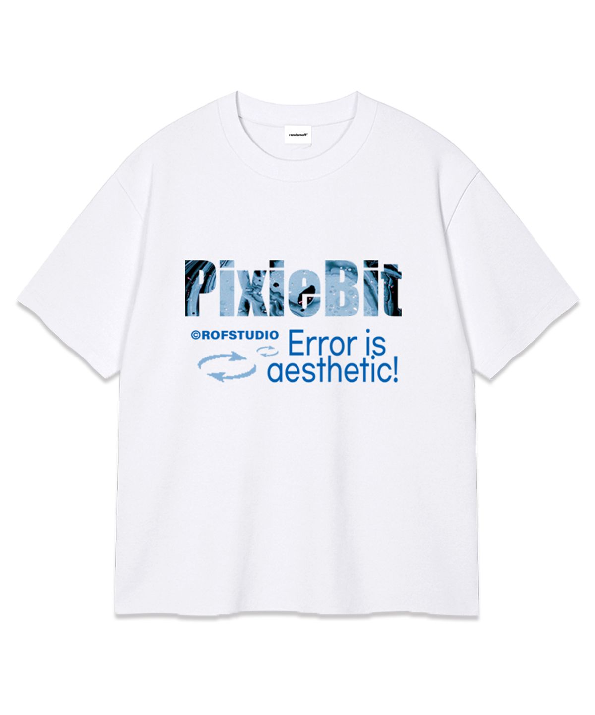 랜덤오프(RANDOMOFF) PIXIE BIT PAINTING OVER FIT T-SHIRT (3color)