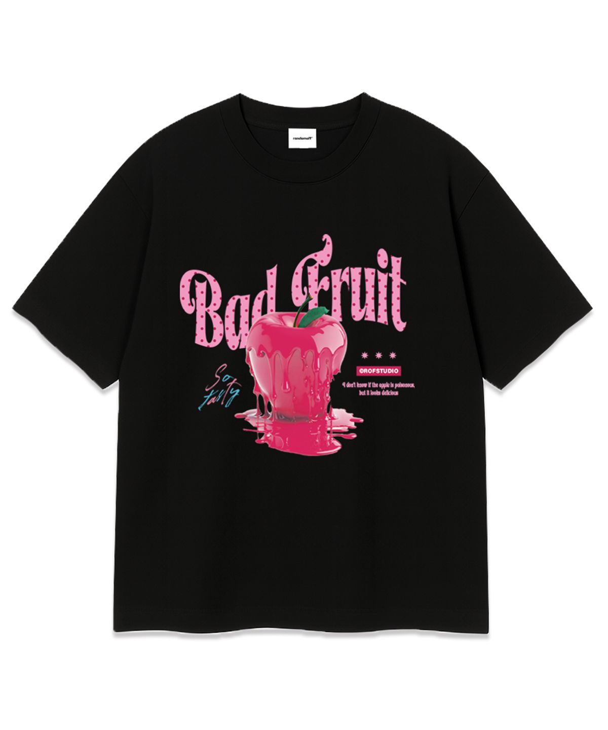 랜덤오프(RANDOMOFF) BAD FRUIT DOT OVER FIT T-SHIRT (3color)