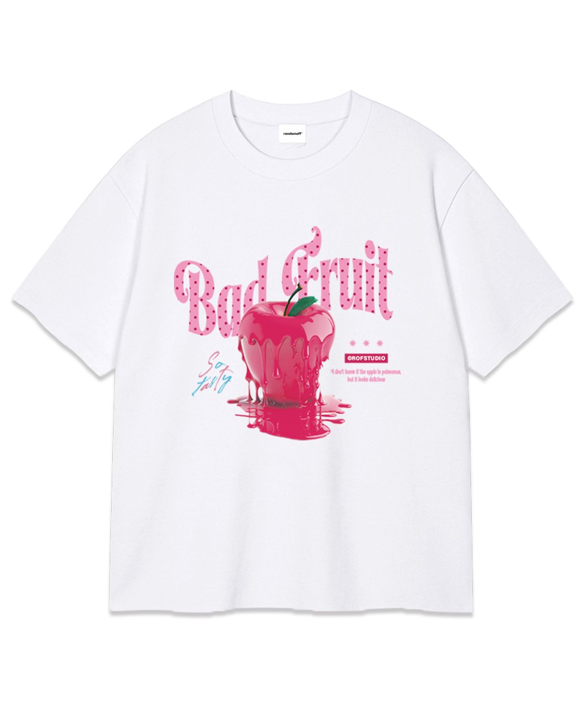 랜덤오프(RANDOMOFF) BAD FRUIT DOT OVER FIT T-SHIRT (3color)