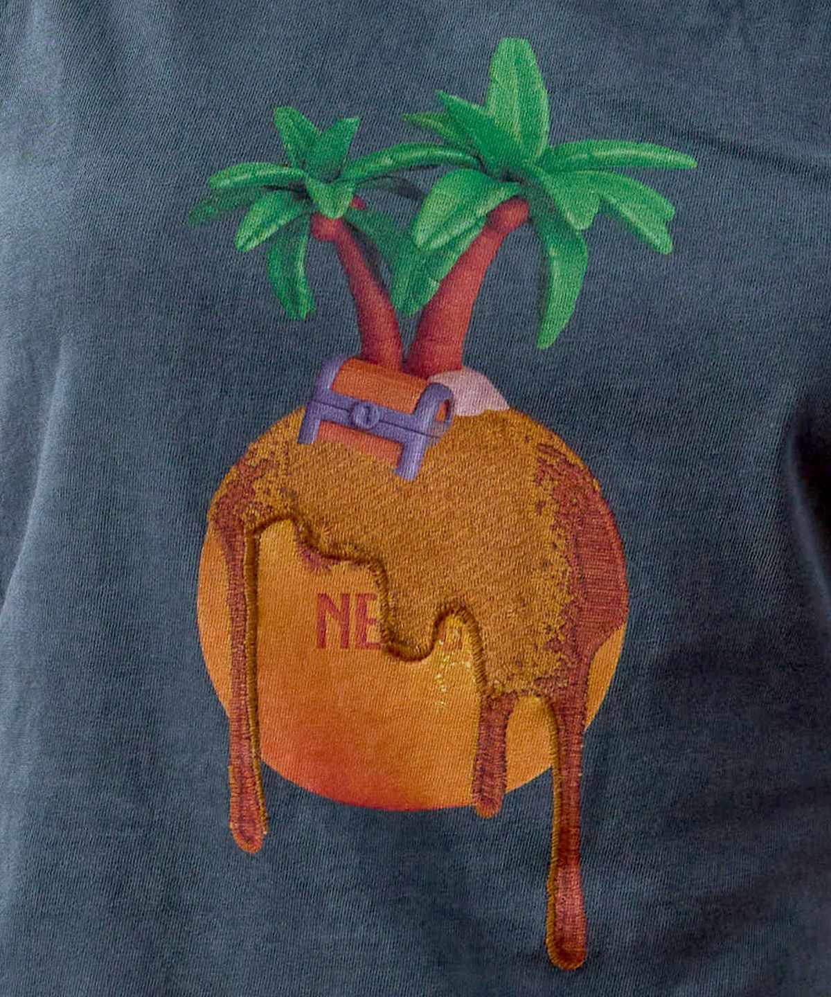 뉴제(NEWGE) Melting Fruit Dress (PIGMENT CHARCOAL)