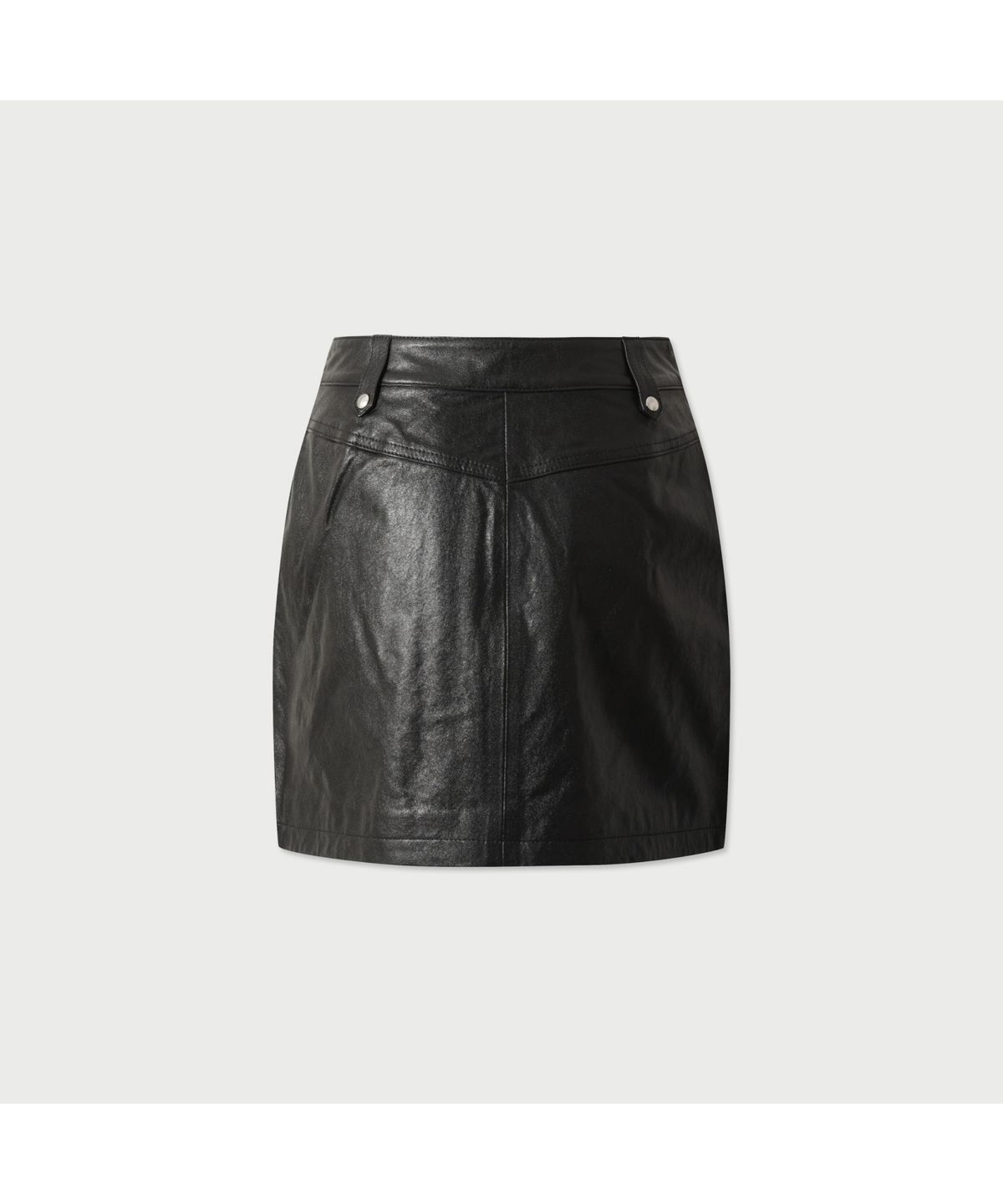 이로 우먼(IROWOMEN) OMAEL 가죽 미니 스커트 IOKAA25107BKX