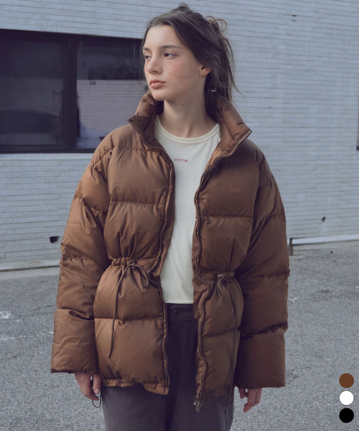 씨타(CITTA) High Neck Midi Duck Down Puffer_CTP803(3color)