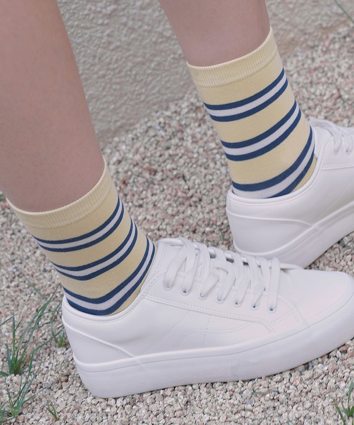 스튜디오 싹스탑(STUDIO SOCKSTOP) [3PACK] 1989 빈티지 파우치 세트 옐로우