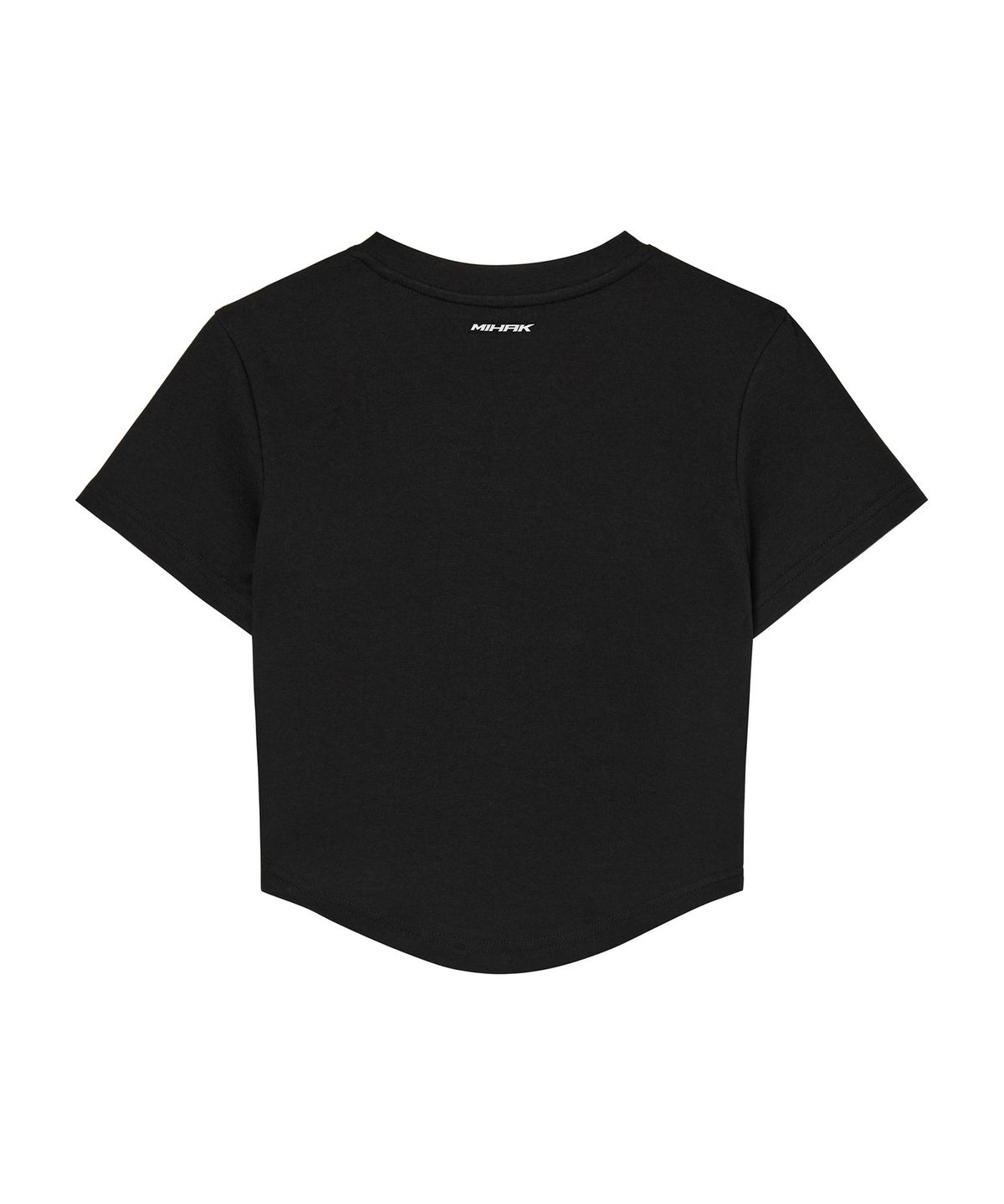 미학(MIHAK) 에스테틱 아치 로고 크롭 티셔츠 (BLACK)