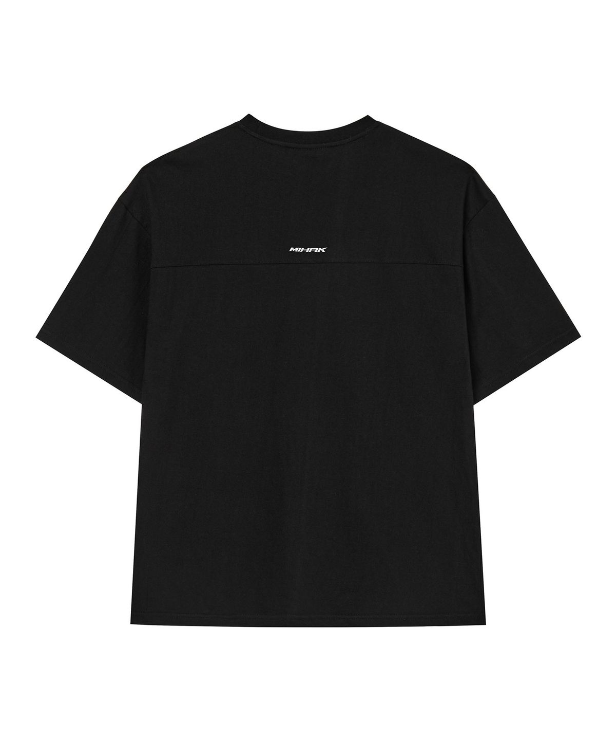 미학(MIHAK) 퍼포먼스 스탬프 오버핏 티셔츠 (BLACK)