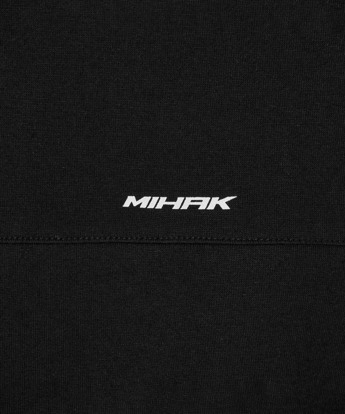 미학(MIHAK) 스트록 아치 로고 오버핏 티셔츠 (BLACK)