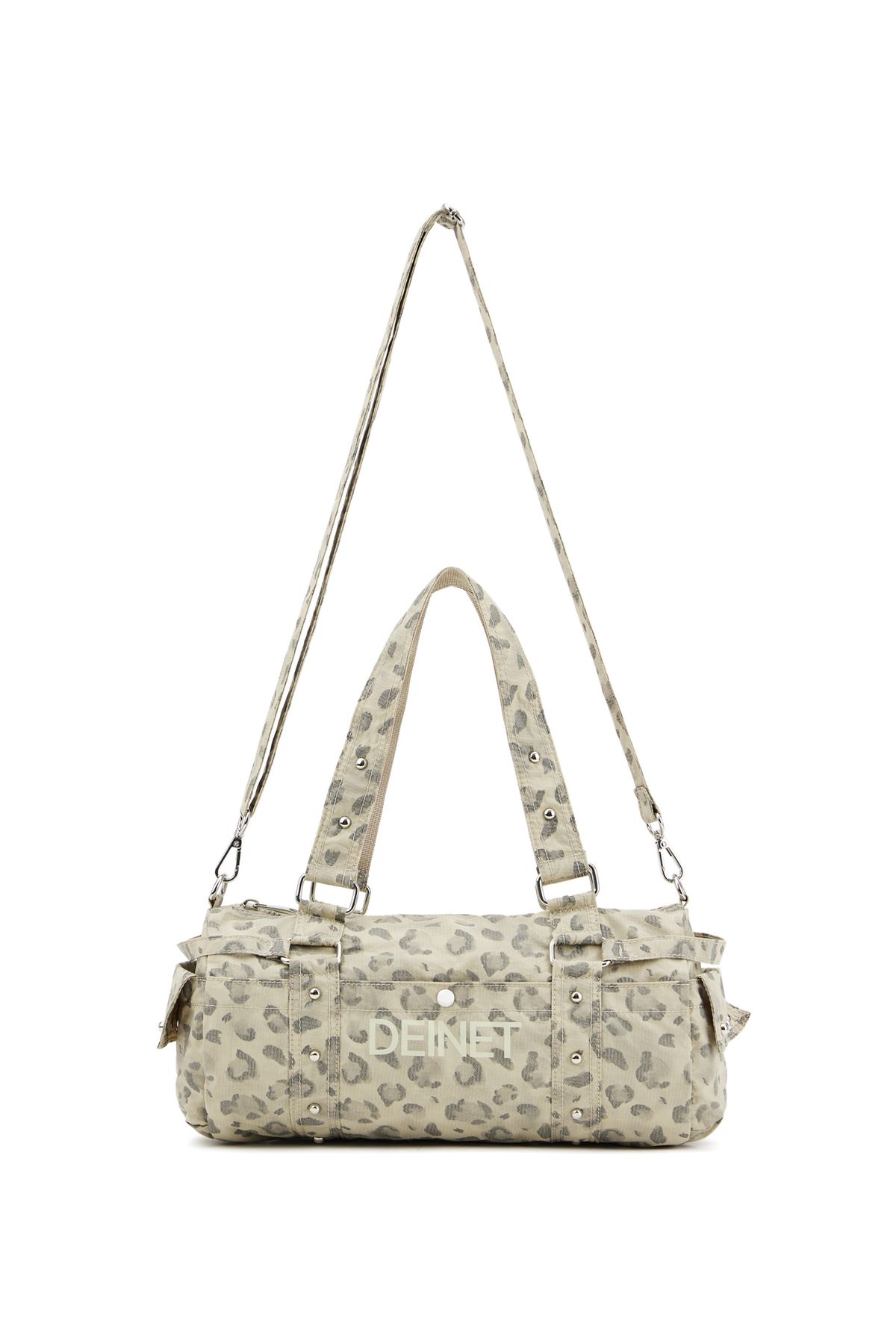 다이닛(DEINET) LOGO DUFFLE MINI BAG IN LEOPARD