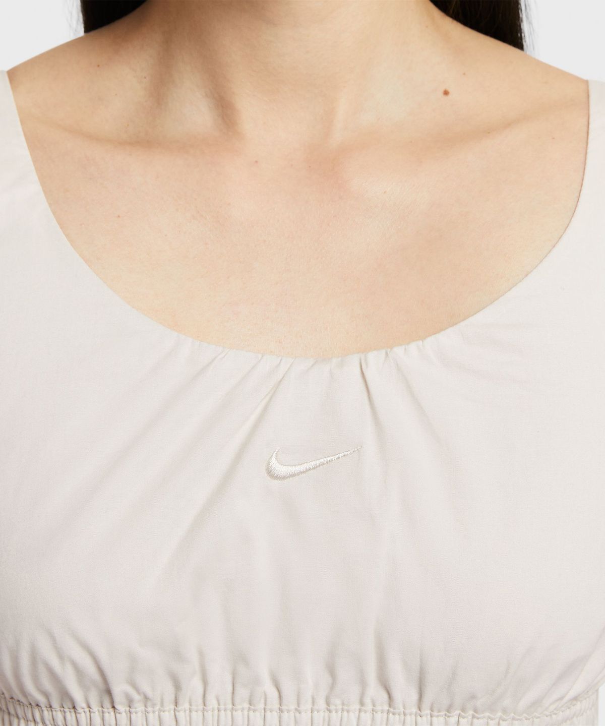 나이키(NIKE) 스포츠웨어 칠 포플린 탑 - 브라운 / HM6974-104