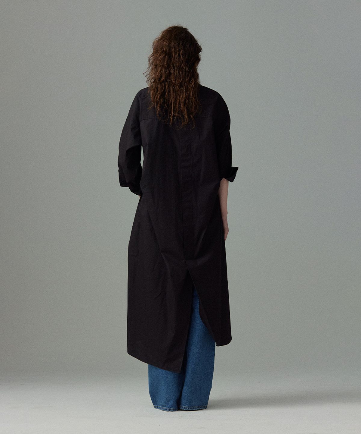 므아므(MMAM) [ESSENTIAL] Maxi pin tuck shirt dress