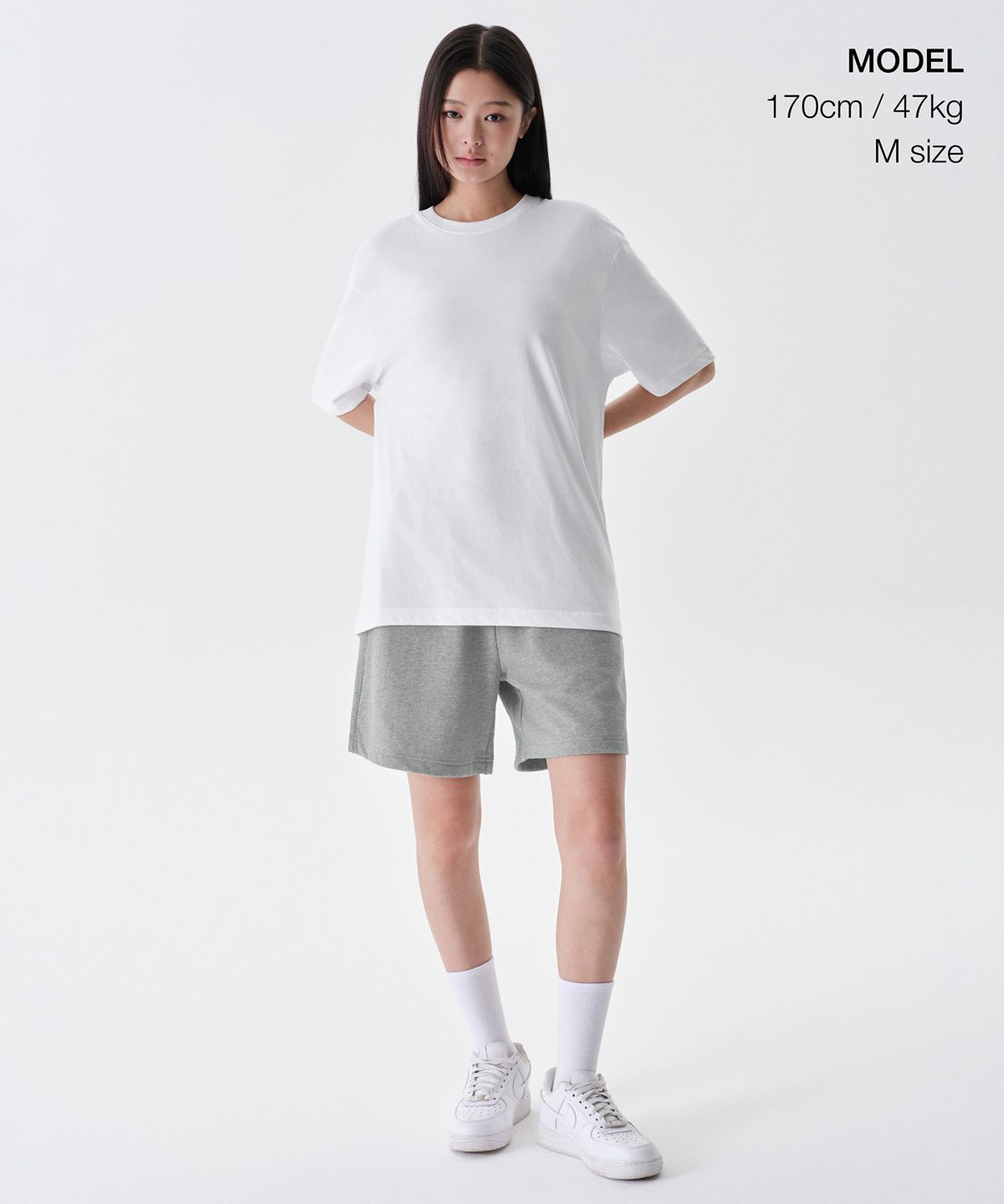 무신사 스탠다드(MUSINSA STANDARD) [쿨탠다드] 릴렉스 핏 크루 넥 티셔츠 [화이트]