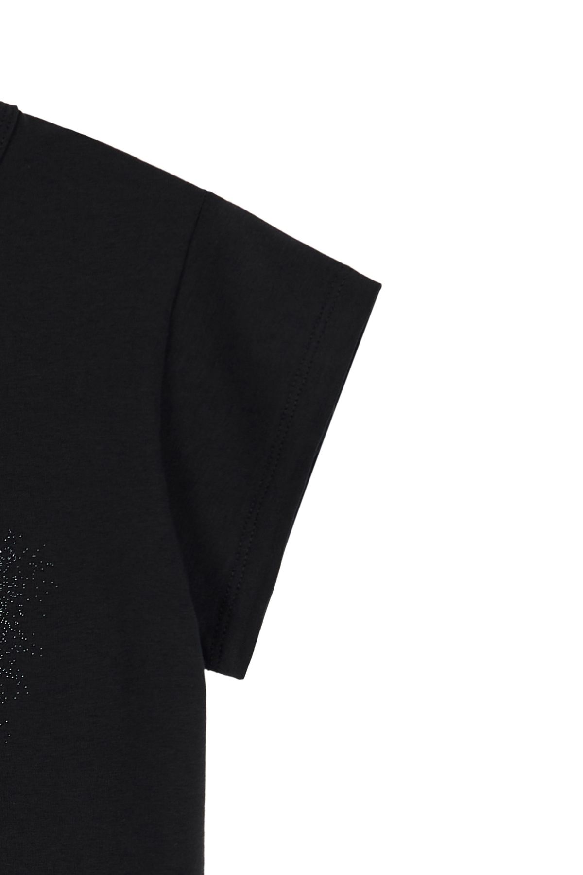 다이닛(DEINET) DEINET SPRAY LOGO T-SHIRTS IN BLACK