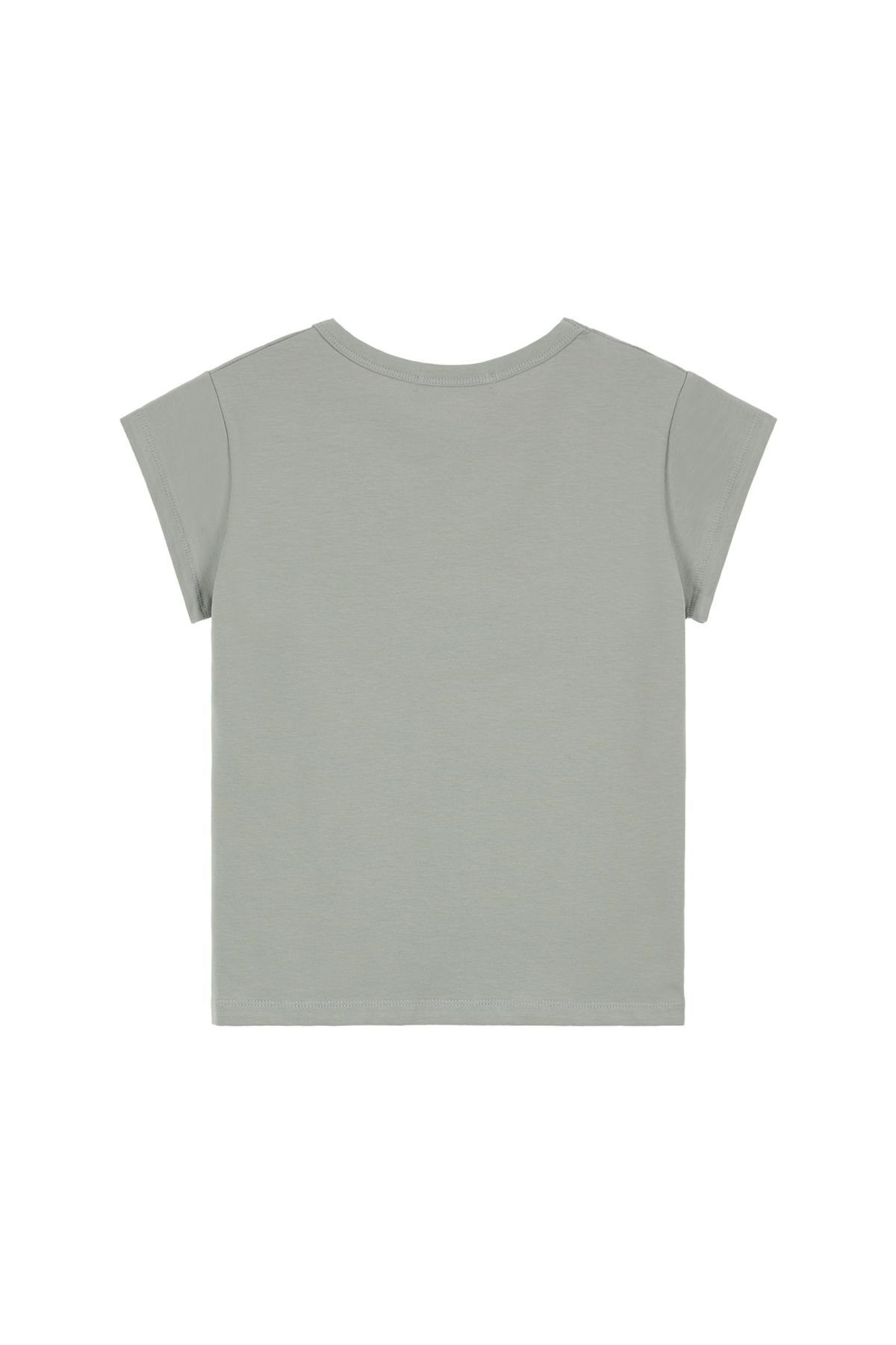 다이닛(DEINET) DEINET SPRAY LOGO T-SHIRTS IN KHAKI