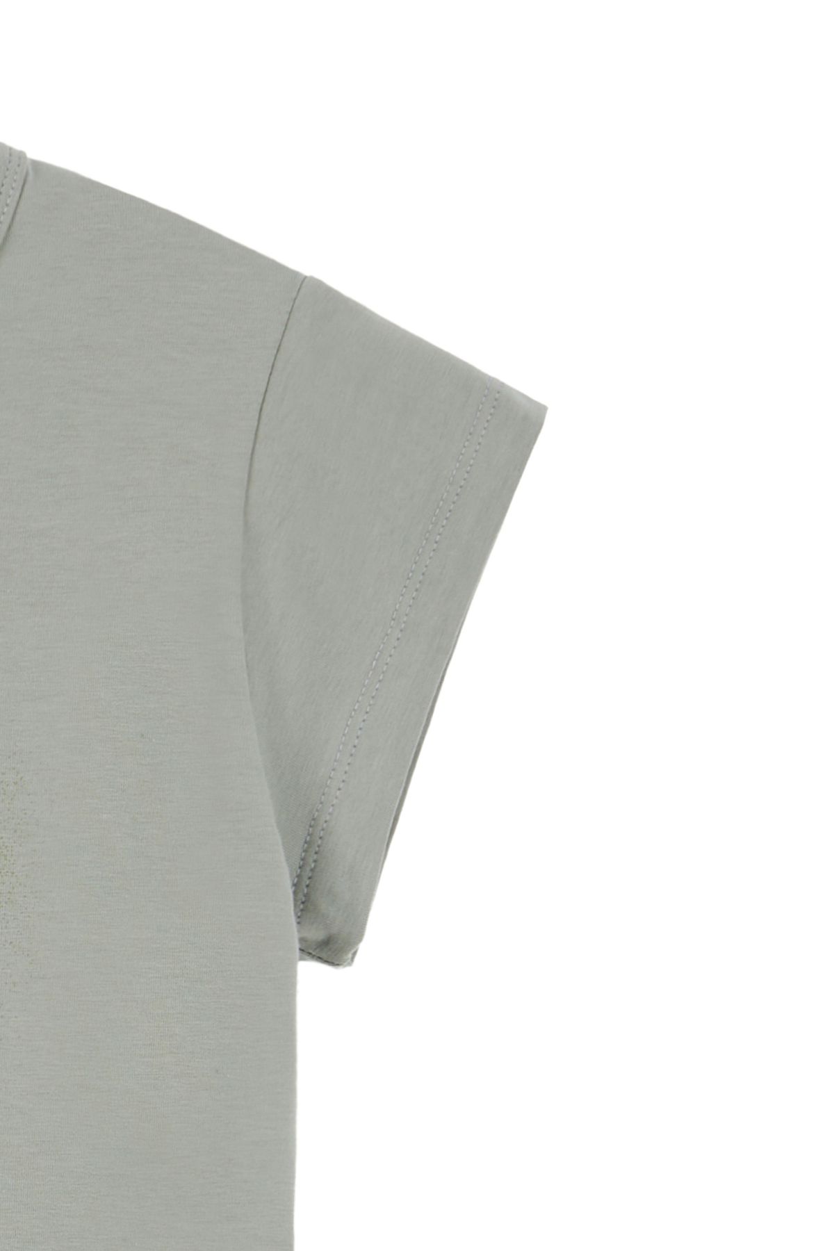 다이닛(DEINET) DEINET SPRAY LOGO T-SHIRTS IN KHAKI