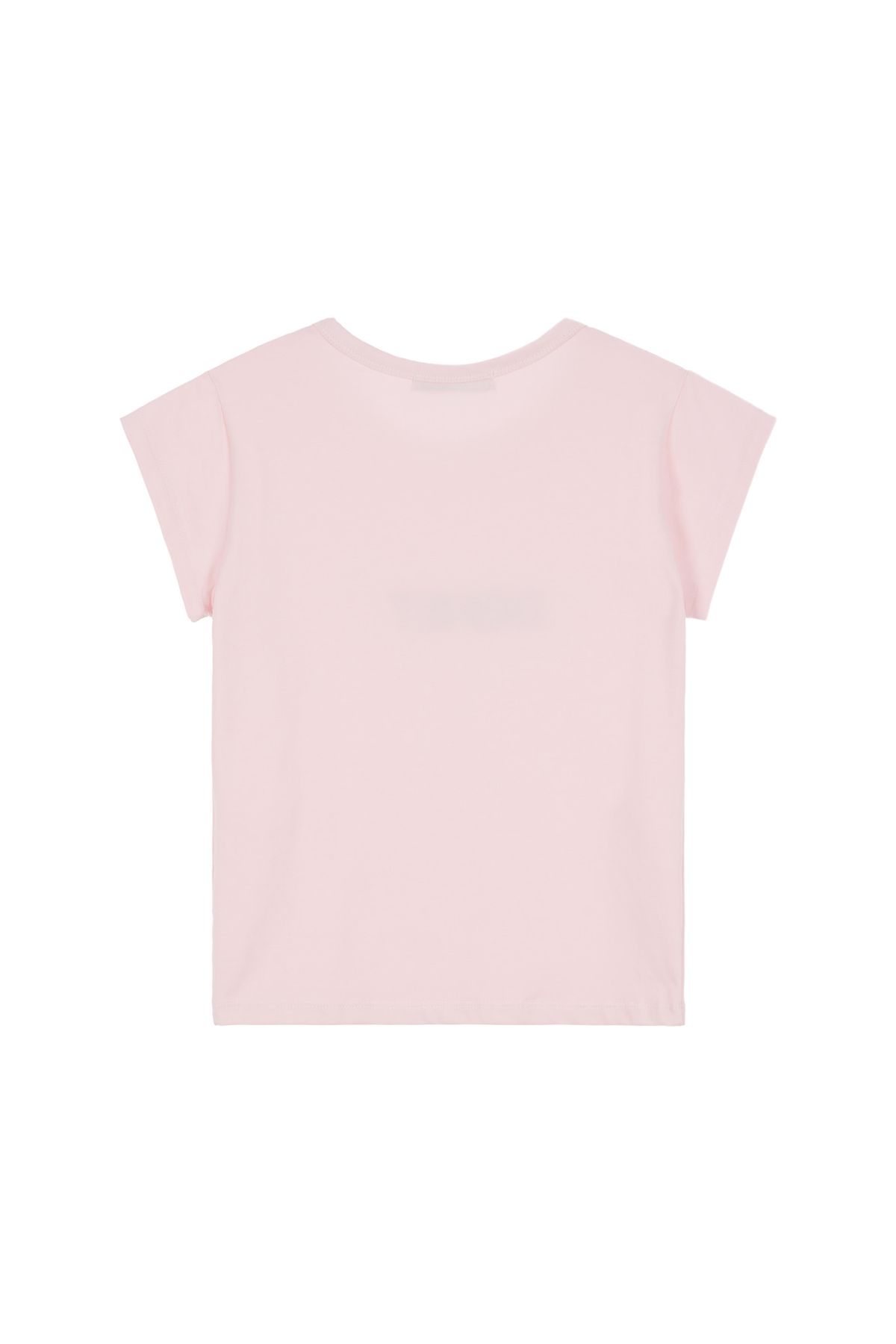 다이닛(DEINET) DEINET SPRAY LOGO T-SHIRTS IN CORAL PINK