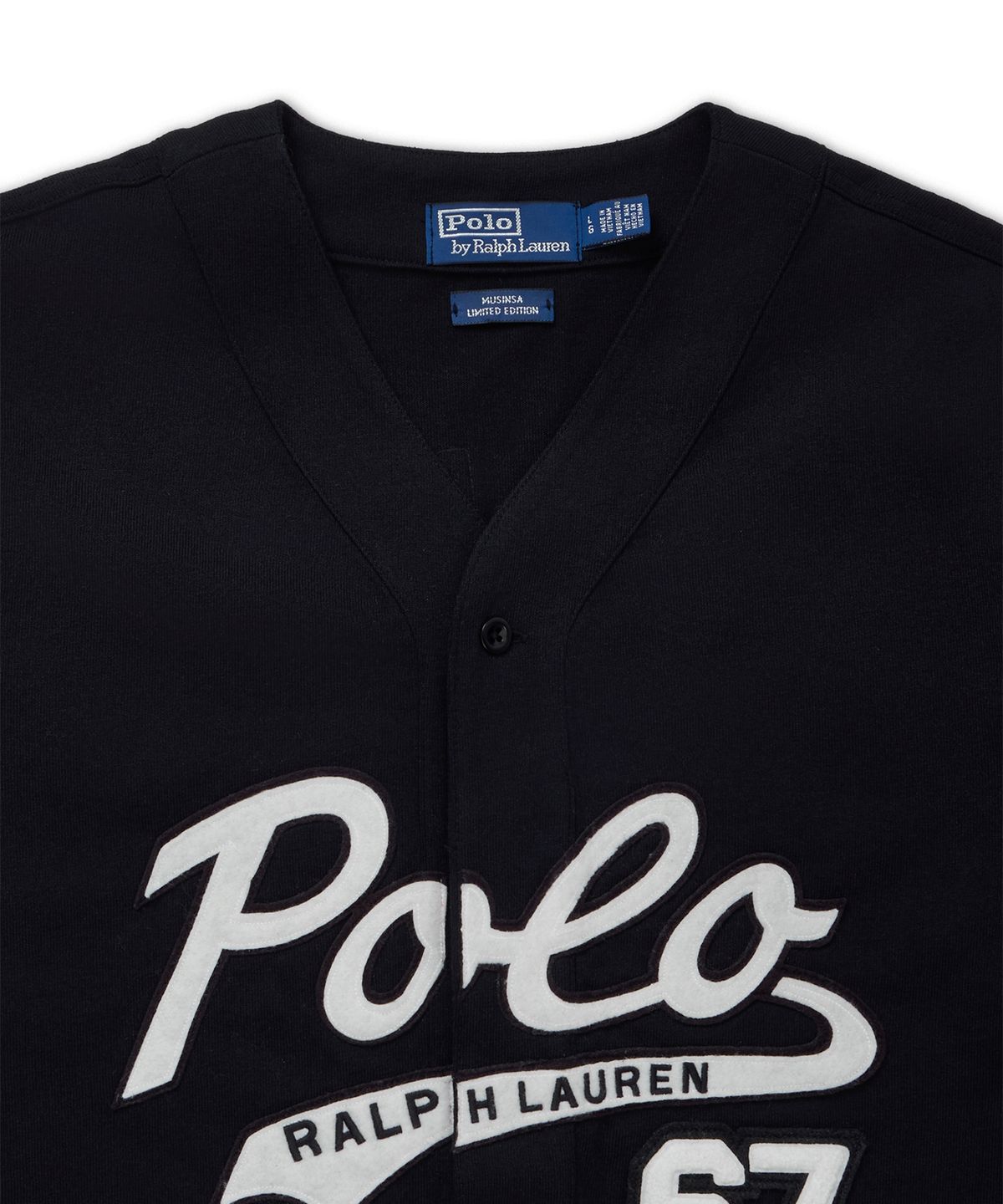 폴로 랄프 로렌(POLO RALPH LAUREN) [Baseball Capsule] 폴로 베이스볼 저지-블랙