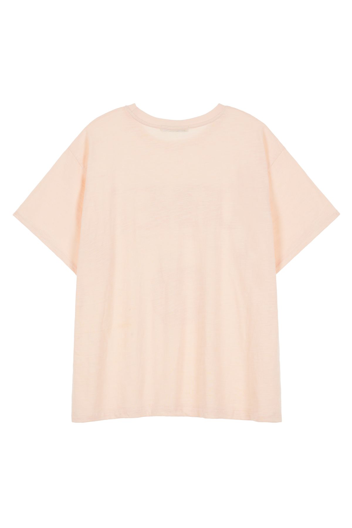 다이닛(DEINET) DEINET APPLE LOGO T-SHIRTS IN PINK