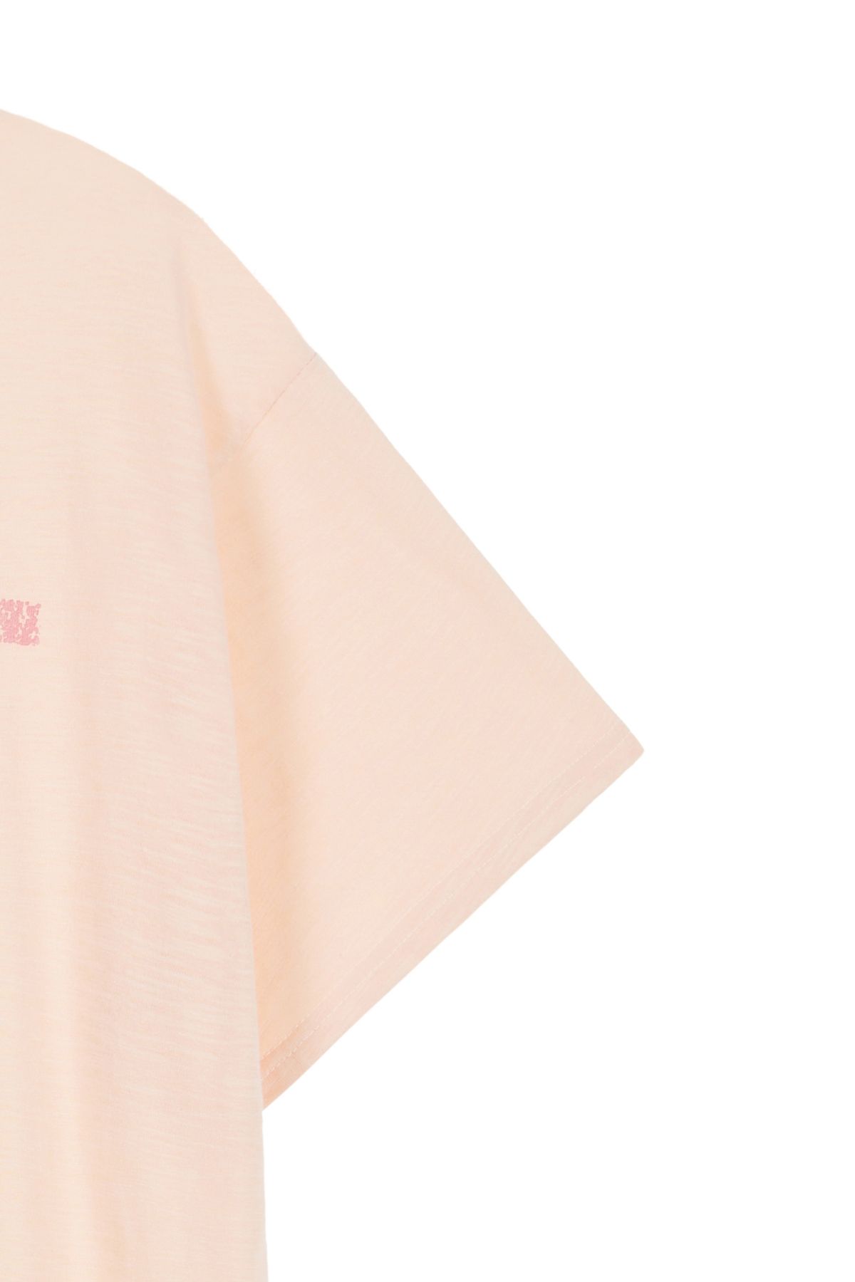 다이닛(DEINET) DEINET APPLE LOGO T-SHIRTS IN PINK