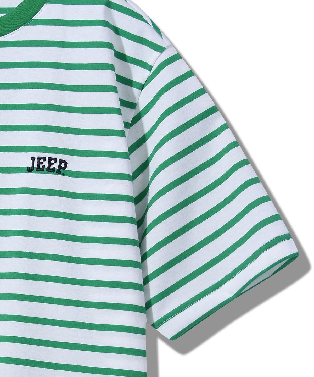 지프(JEEP) WAVY 스트라이프 반팔티 (JQ5TSU121GN)
