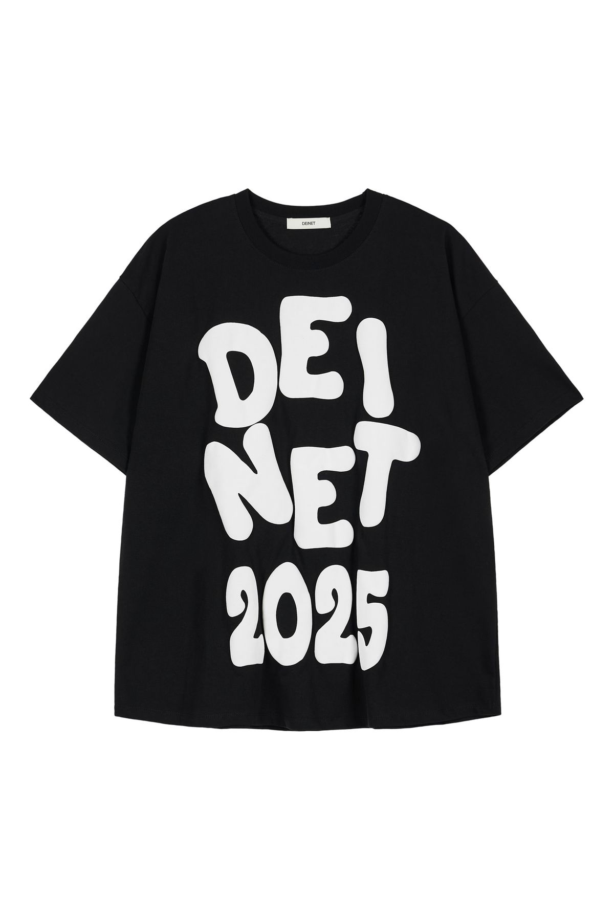 다이닛(DEINET) DEINET BOLD LOGO T-SHIRTS IN BLACK
