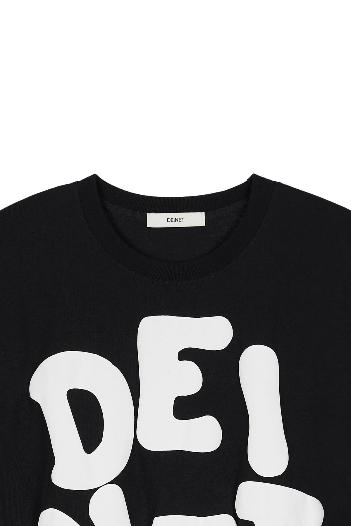 다이닛(DEINET) DEINET BOLD LOGO T-SHIRTS IN BLACK